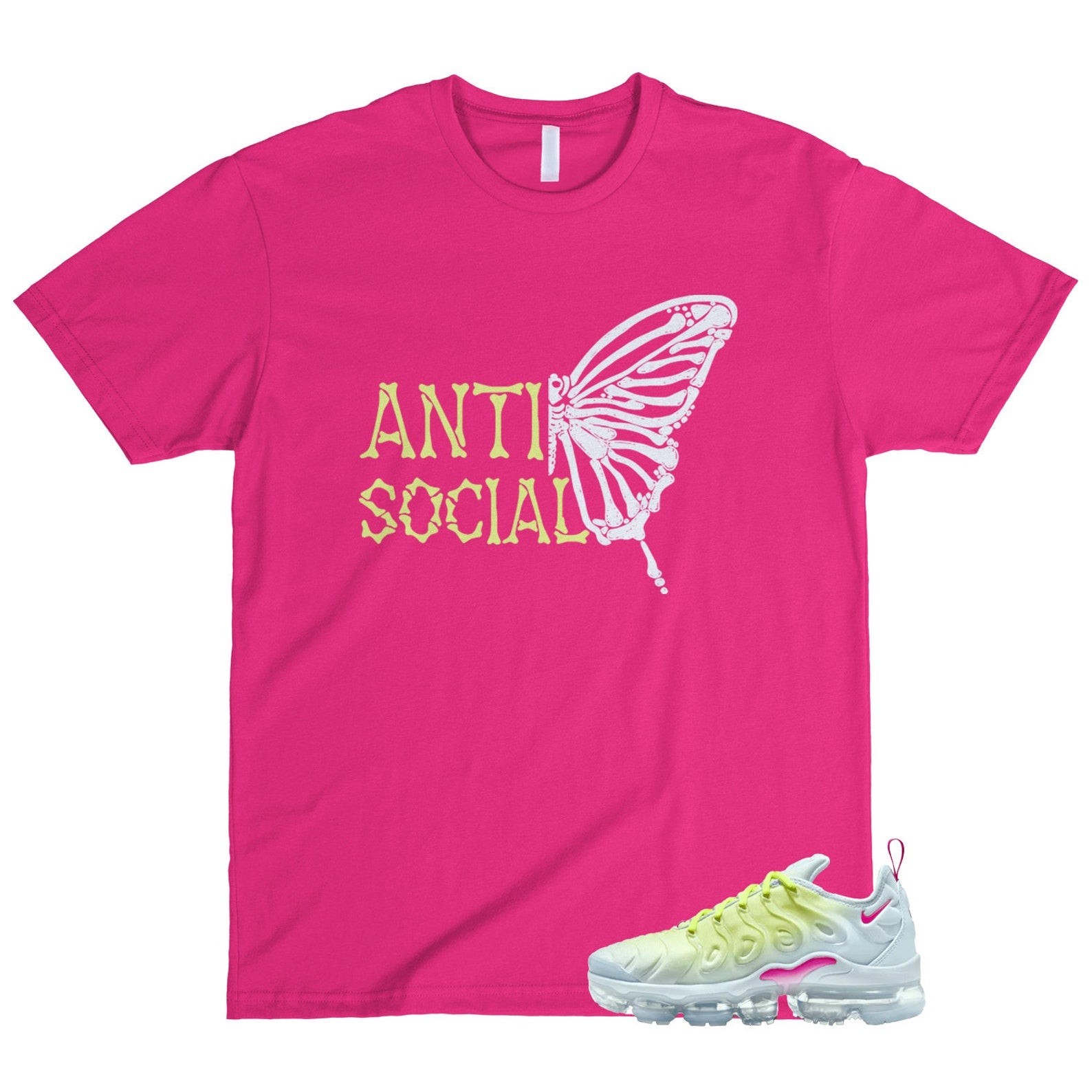 Vapormax Lemon Twist Blue Tint Air Plus Light Metallic Silver Fireberry T Shirt Match ASB ,FQ8882-423 T-Shirt, Sneaker Match Tee