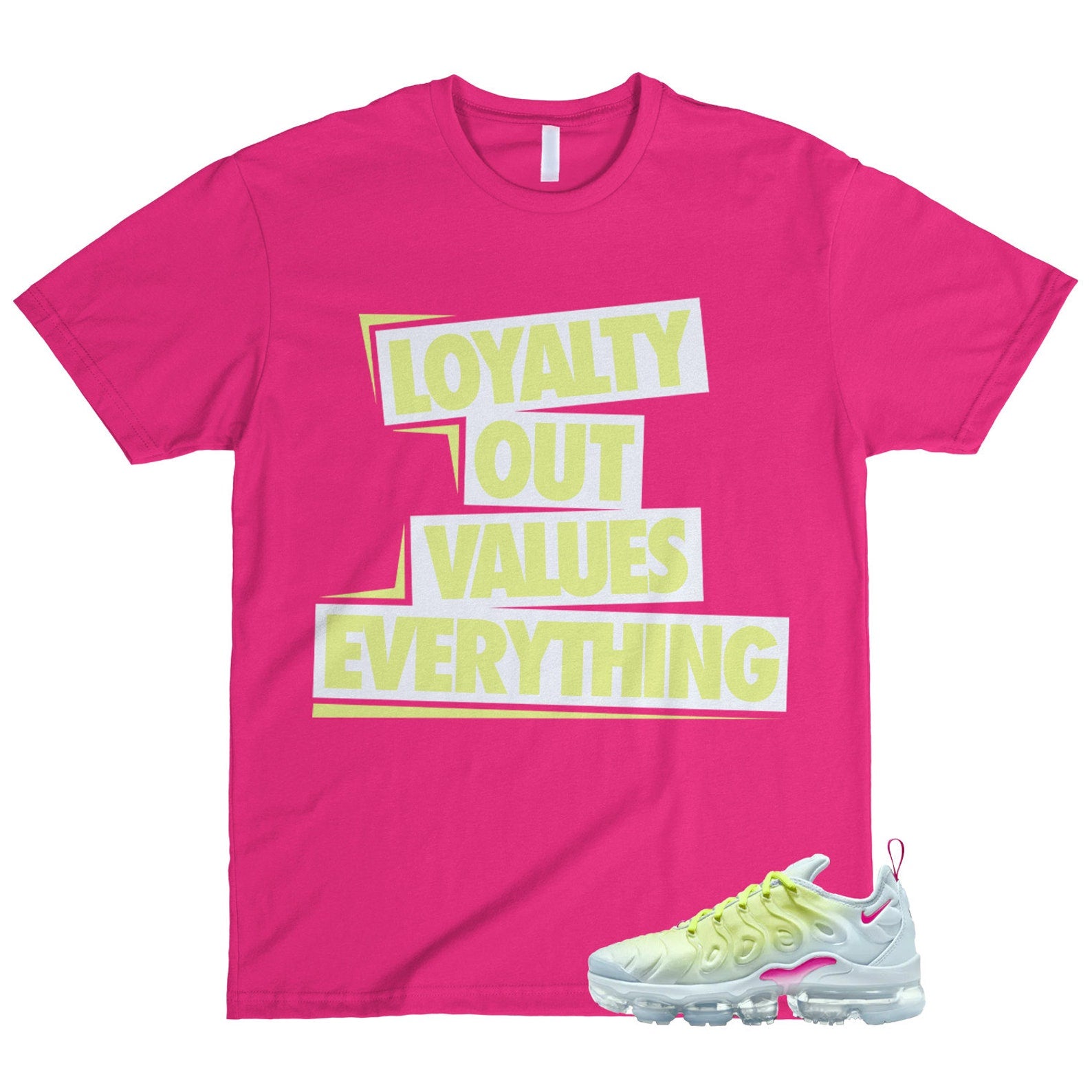 Vapormax Lemon Twist Blue Tint Air Plus Light Metallic Silver Fireberry T Shirt Match LOVE ,FQ8882-423 T-Shirt, Sneaker Match Tee