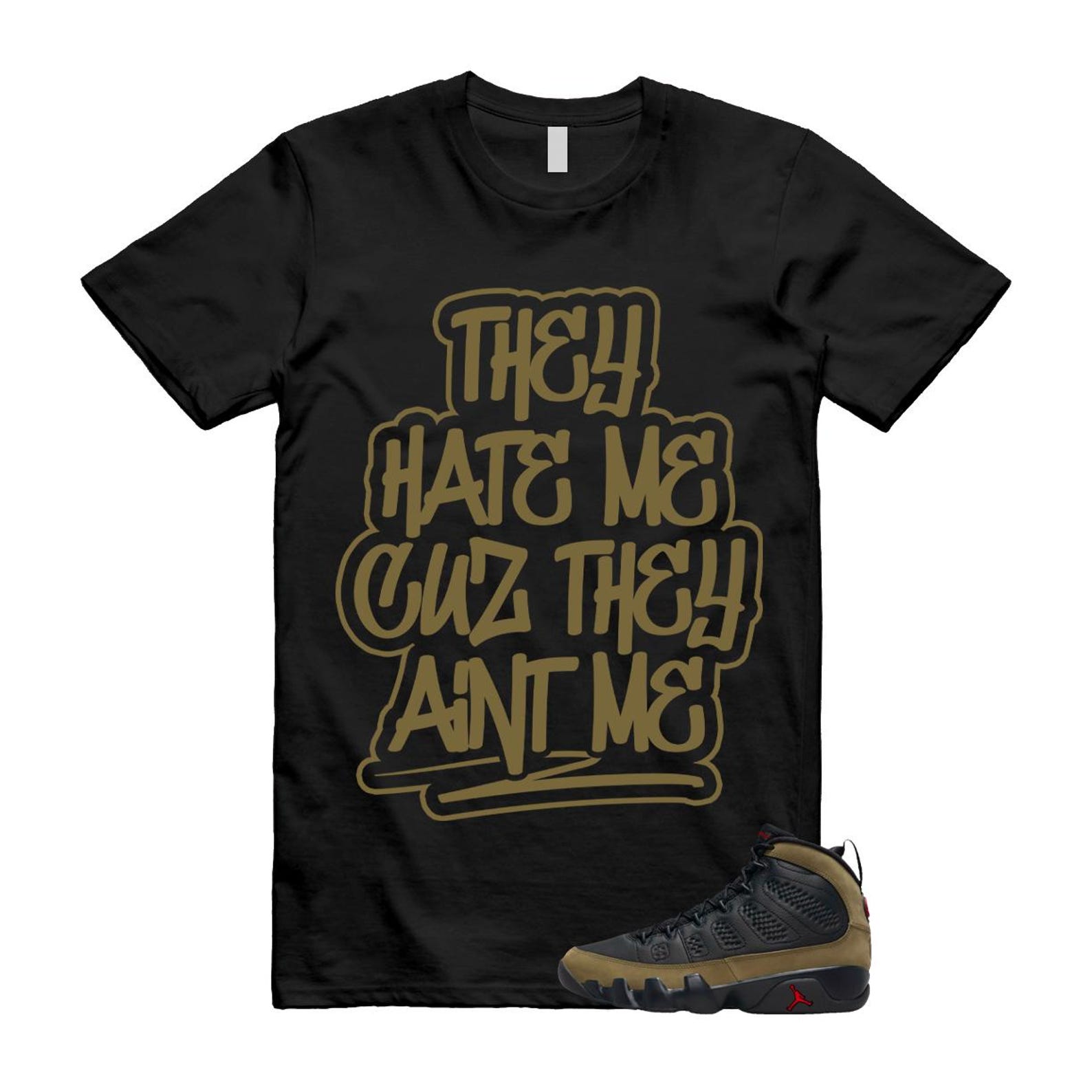 9 Olive 2024 Black True Red Light 1993 T Shirt Match AINT ME ,Hv4794-030 T-Shirt, Sneaker Match Tee