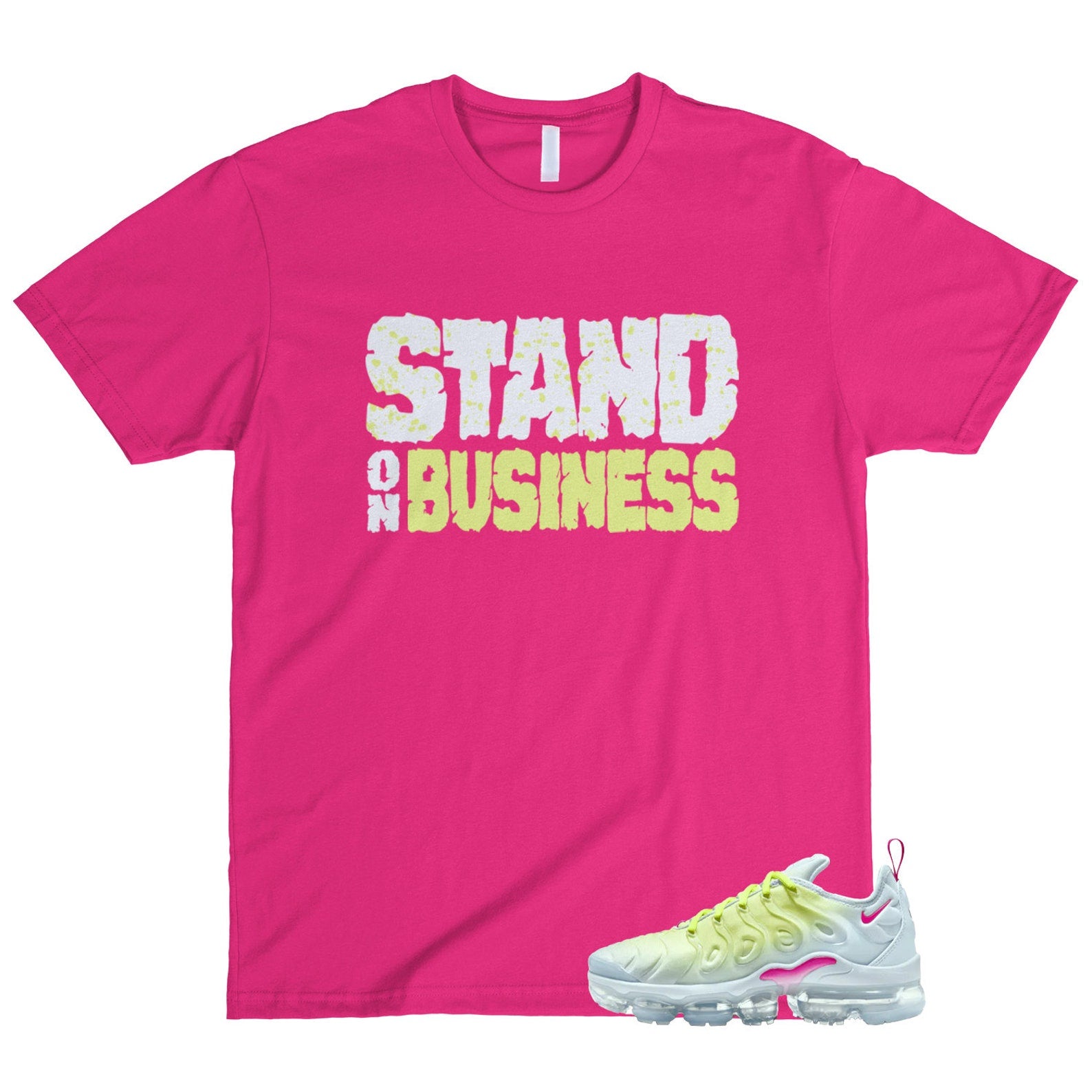 Vapormax Lemon Twist Blue Tint Air Plus Light Metallic Silver Fireberry T Shirt Match Stand On Business ,FQ8882-423 T-Shirt, Sneaker Match Tee