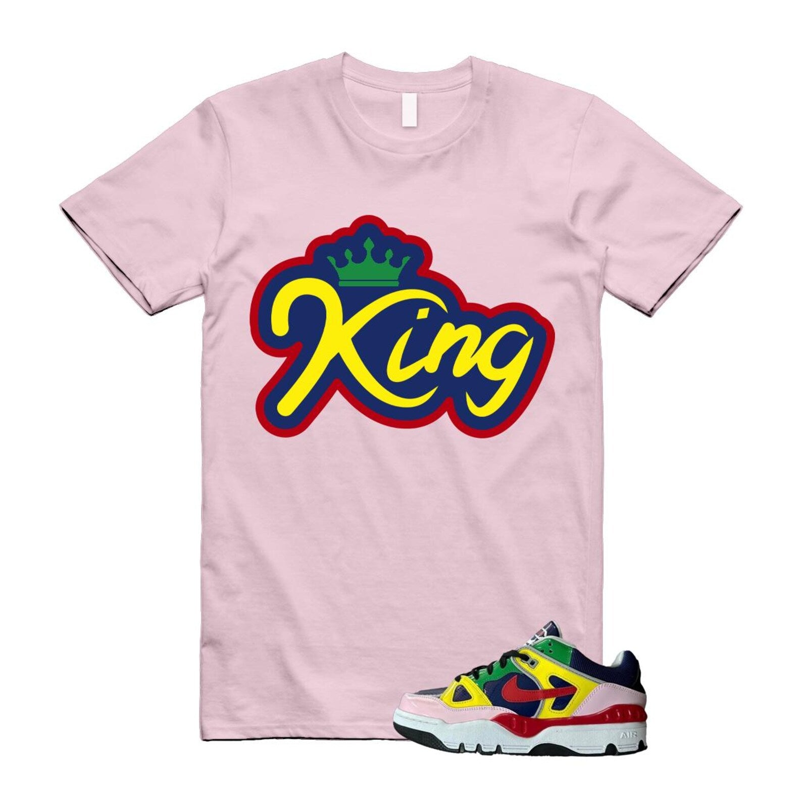 Air Force 3 Nigo White University Red Tour Yellow Pink Foam Blue Void Lucky Green Low SP T Shirt Match K2 ,HQ1458-400 T-Shirt, Sneaker Match Tee