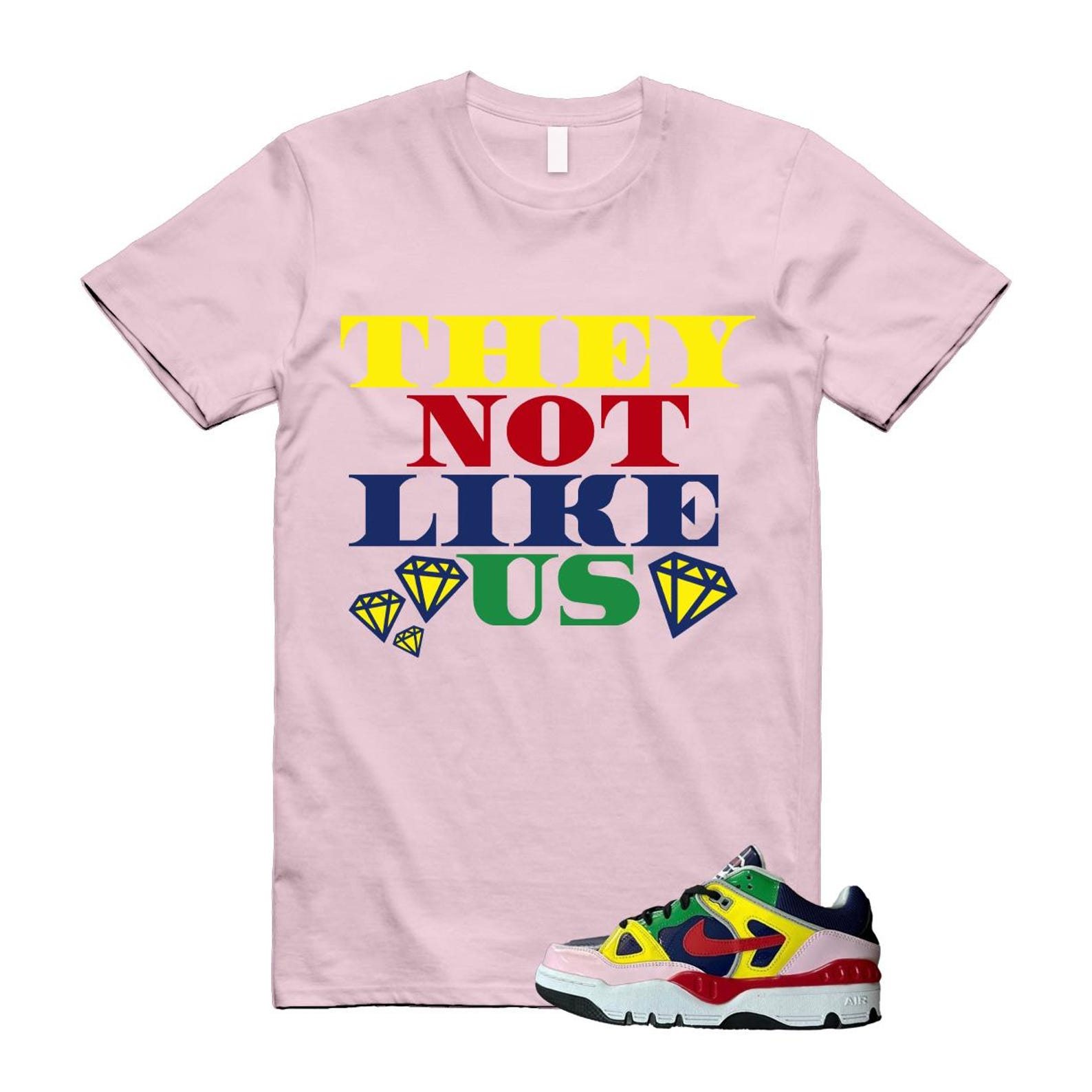 Air Force 3 Nigo White University Red Tour Yellow Pink Foam Blue Void Lucky Green Low SP T Shirt Match US2 ,HQ1458-400 T-Shirt, Sneaker Match Tee