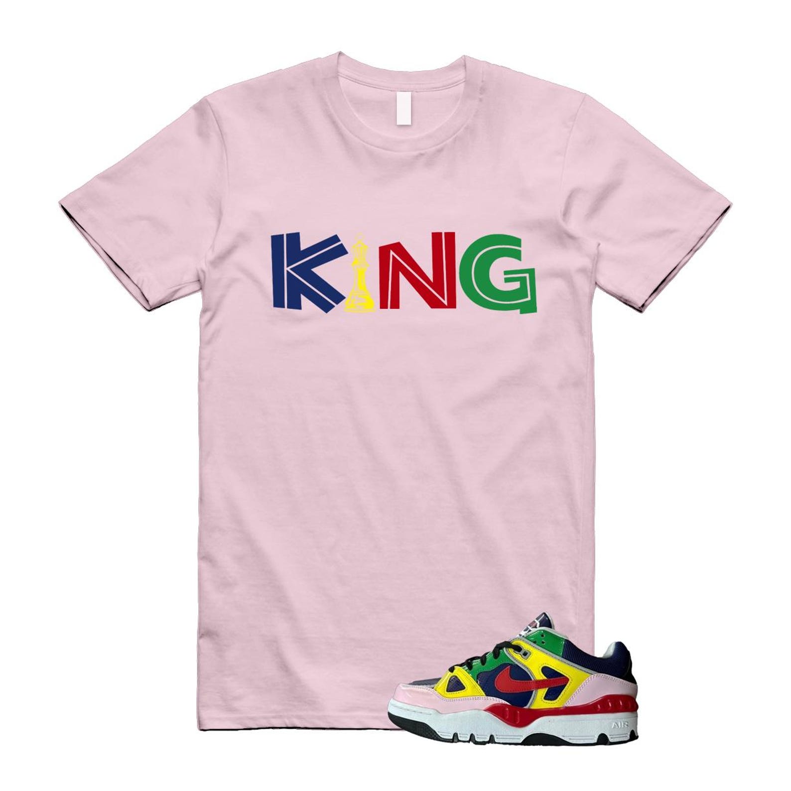 Air Force 3 Nigo White University Red Tour Yellow Pink Foam Blue Void Lucky Green Low SP T Shirt Match KING ,HQ1458-400 T-Shirt, Sneaker Match Tee
