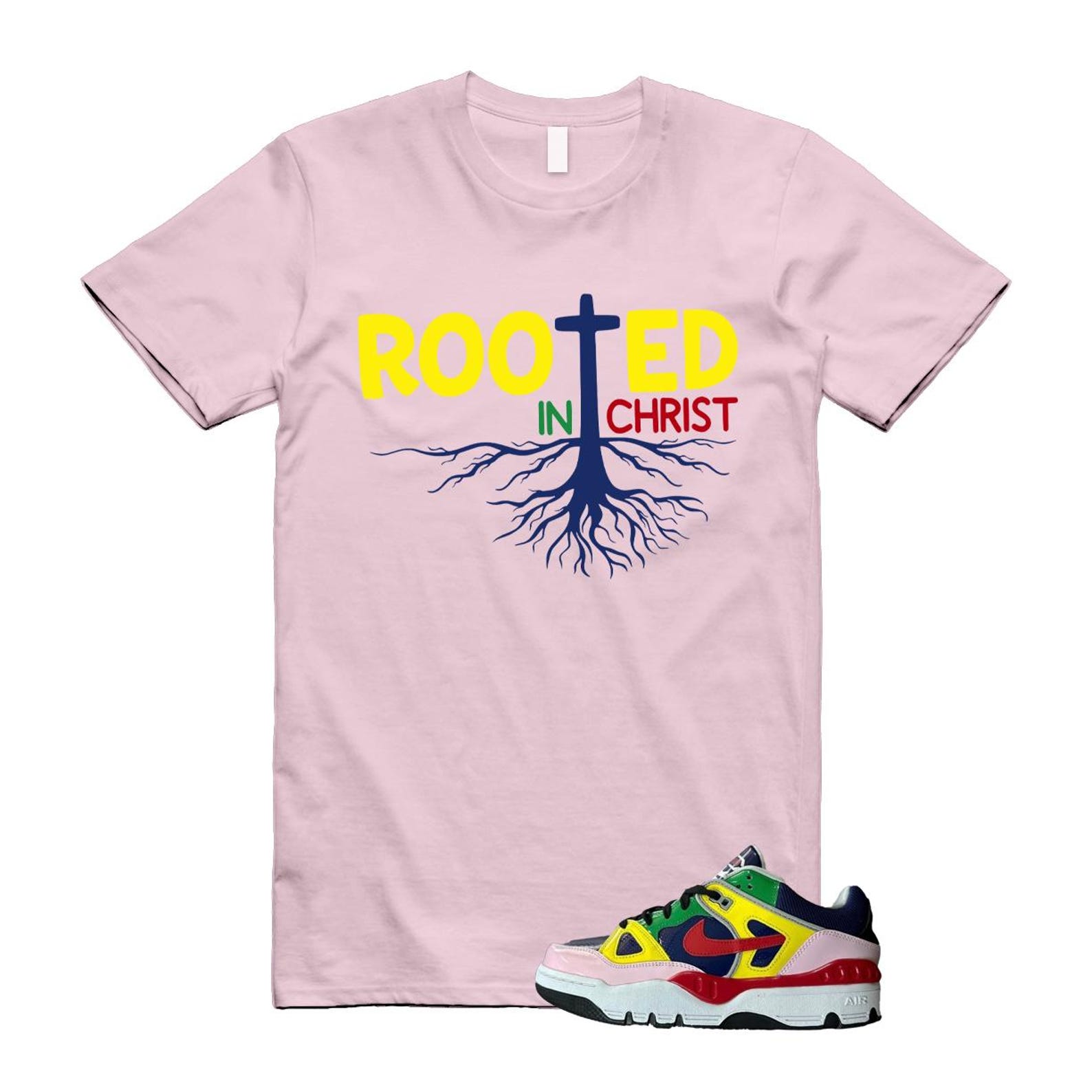 Air Force 3 Nigo White University Red Tour Yellow Pink Foam Blue Void Lucky Green Low SP T Shirt Match ROOTED ,HQ1458-400 T-Shirt, Sneaker Match Tee