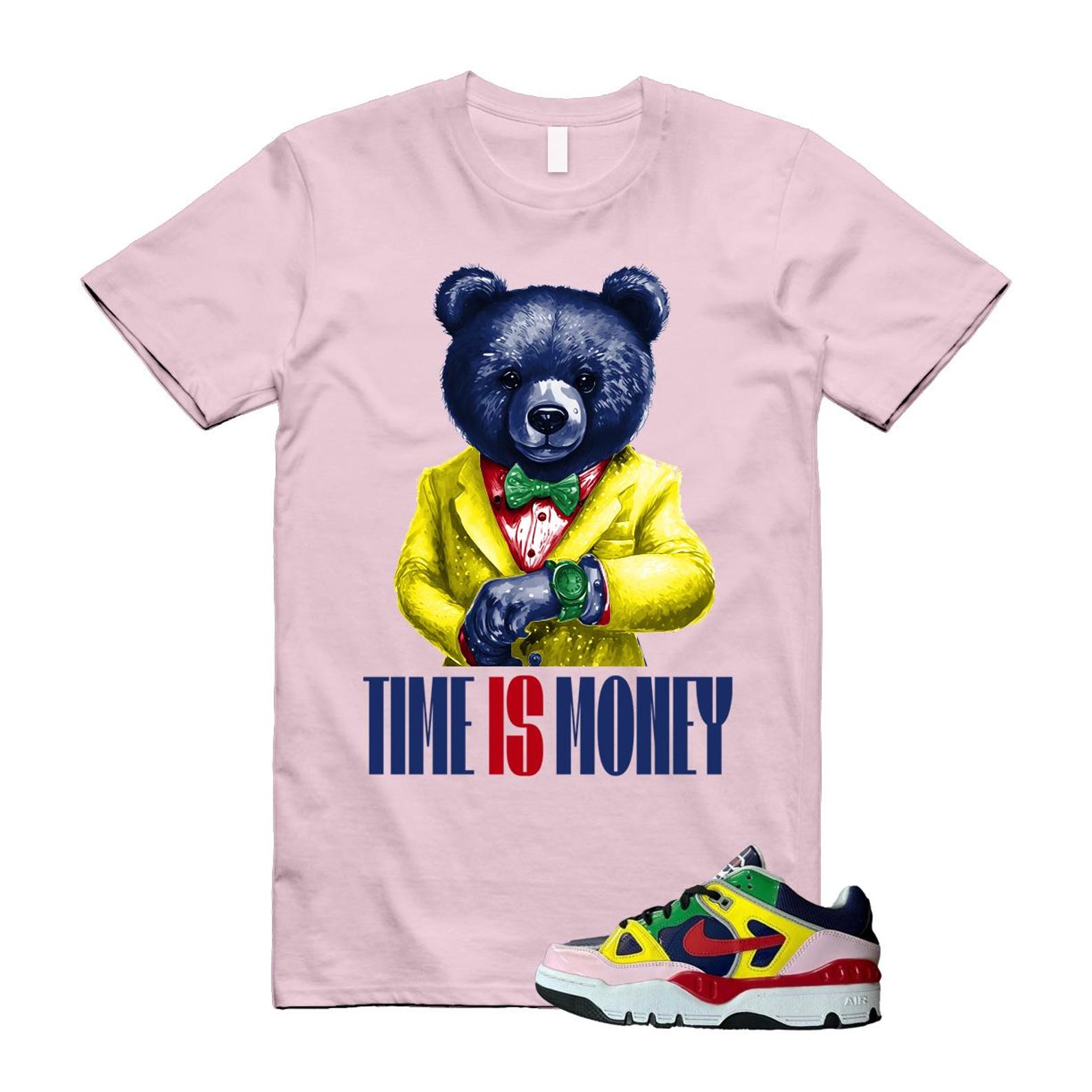 Air Force 3 Nigo White University Red Tour Yellow Pink Foam Blue Void Lucky Green Low SP T Shirt Match TIM ,HQ1458-400 T-Shirt, Sneaker Match Tee