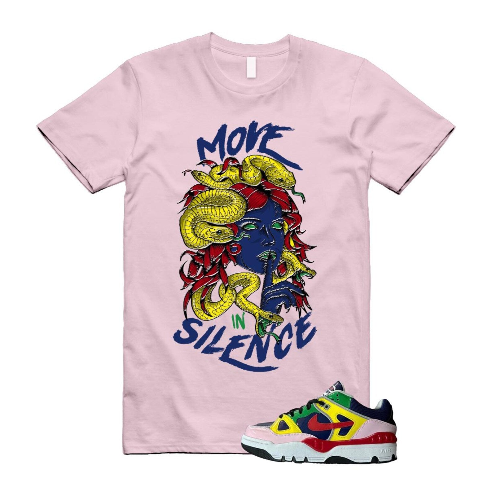 Air Force 3 Nigo White University Red Tour Yellow Pink Foam Blue Void Lucky Green Low SP T Shirt Match MIS ,HQ1458-400 T-Shirt, Sneaker Match Tee