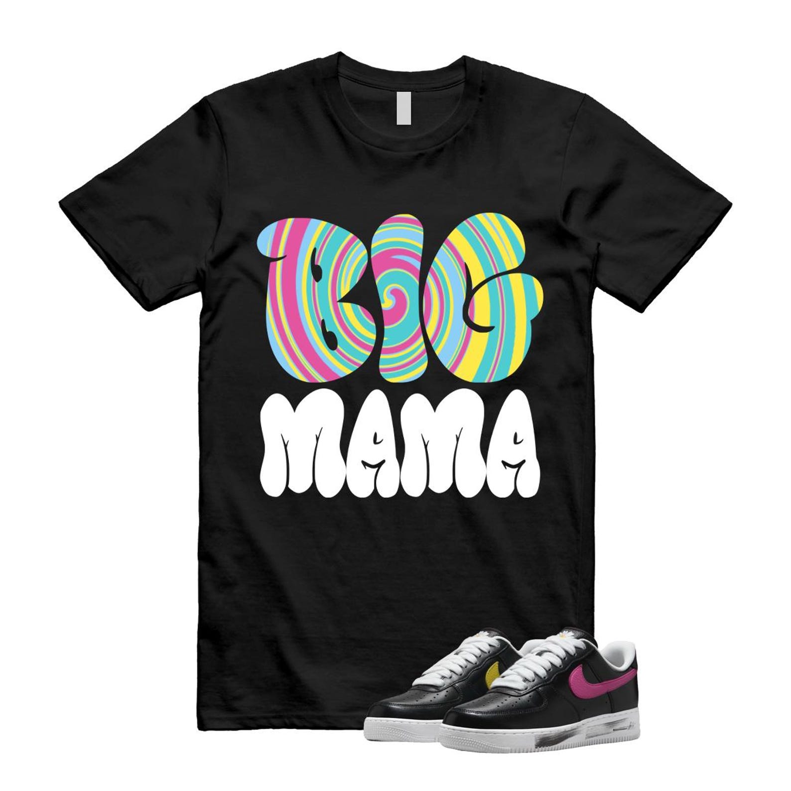 Air Force 1 Low G-Dragon Peaceminusone Para-Noise 3.0 Black New Emerald Pinkfire Tour Yellow Blue Gale T Shirt Match MAMA ,AQ3692-004 T-Shirt, Sneaker Match Tee