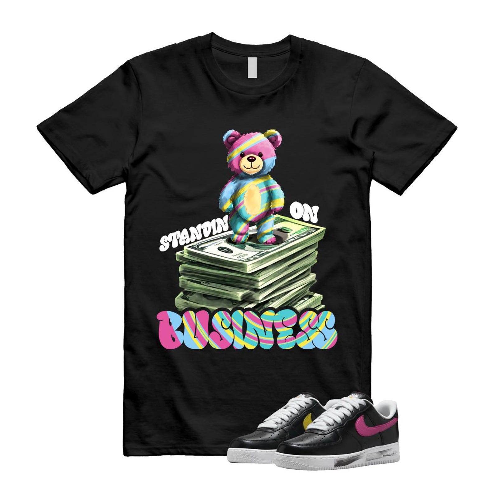 Air Force 1 Low G-Dragon Peaceminusone Para-Noise 3.0 Black New Emerald Pinkfire Tour Yellow Blue Gale T Shirt Match SB2 ,AQ3692-004 T-Shirt, Sneaker Match Tee