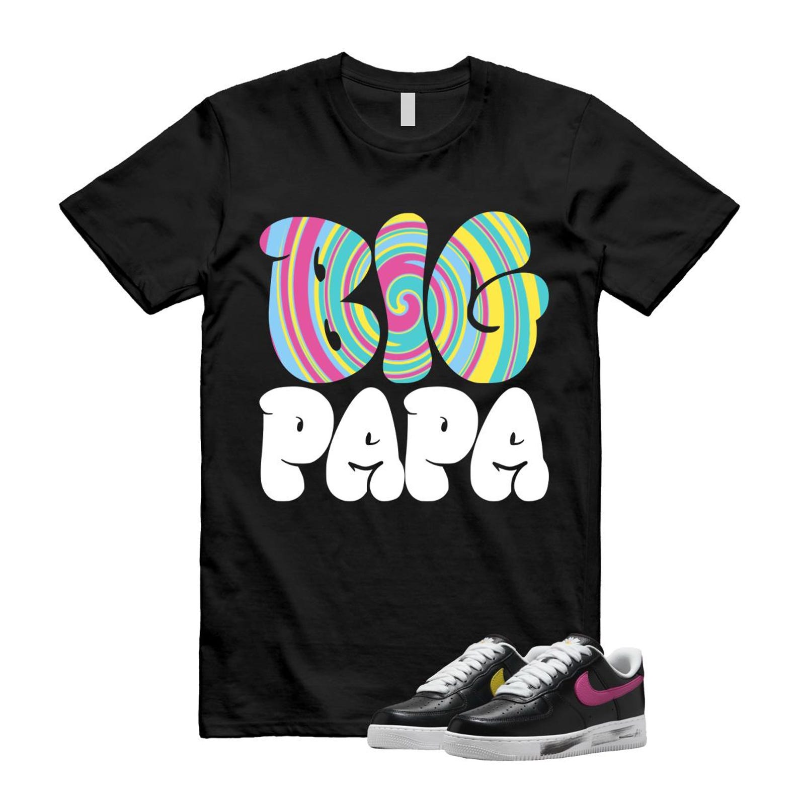 Air Force 1 Low G-Dragon Peaceminusone Para-Noise 3.0 Black New Emerald Pinkfire Tour Yellow Blue Gale T Shirt Match PAPA ,AQ3692-004 T-Shirt, Sneaker Match Tee