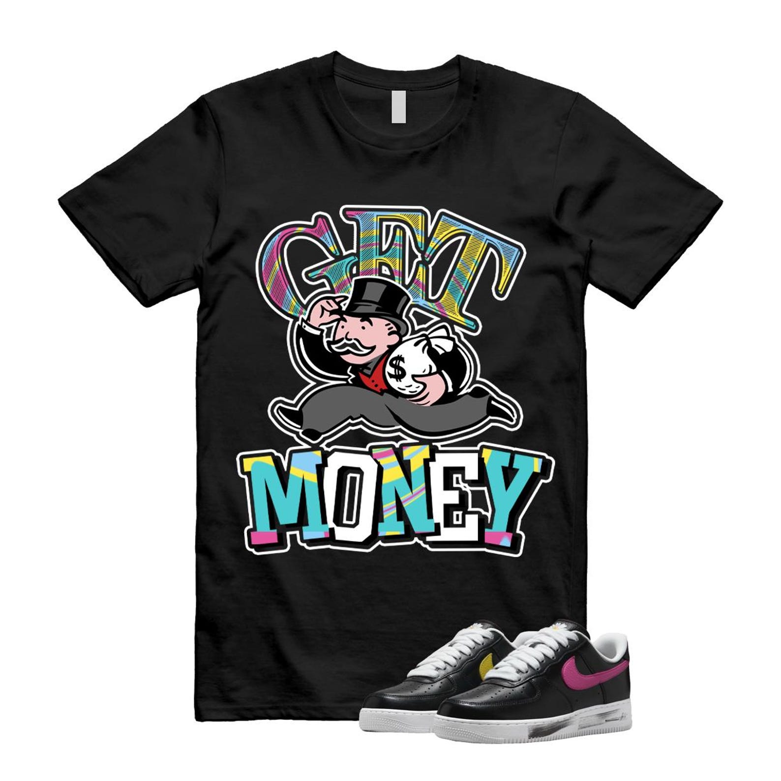 Air Force 1 Low G-Dragon Peaceminusone Para-Noise 3.0 Black New Emerald Pinkfire Tour Yellow Blue Gale T Shirt Match GM ,AQ3692-004 T-Shirt, Sneaker Match Tee