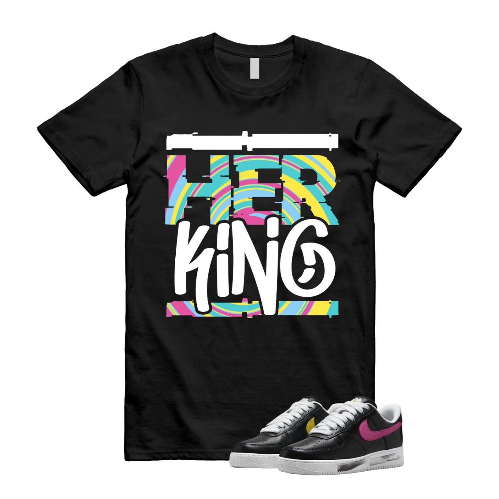 Air Force 1 Low G-Dragon Peaceminusone Para-Noise 3.0 Black New Emerald Pinkfire Tour Yellow Blue Gale T Shirt Match HK ,AQ3692-004 T-Shirt, Sneaker Match Tee