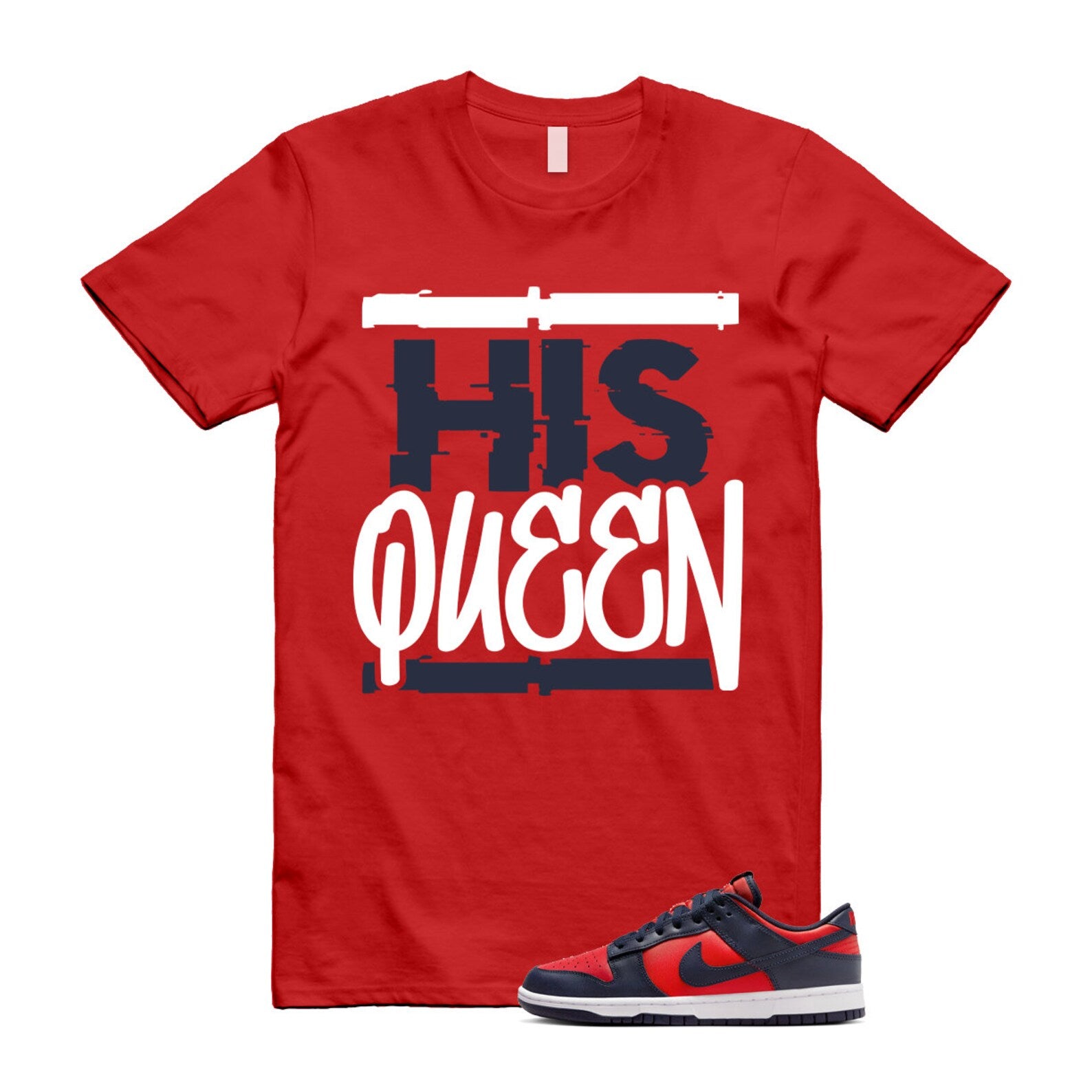 Dunk University Red Obsidian White Low Retro SE COJP T Shirt Match HQ ,DV0833-601 T-Shirt, Sneaker Match Tee