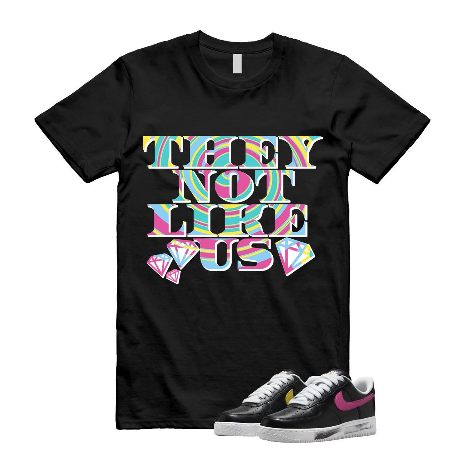Air Force 1 Low G-Dragon Peaceminusone Para-Noise 3.0 Black New Emerald Pinkfire Tour Yellow Blue Gale T Shirt Match US2 ,AQ3692-004 T-Shirt, Sneaker Match Tee