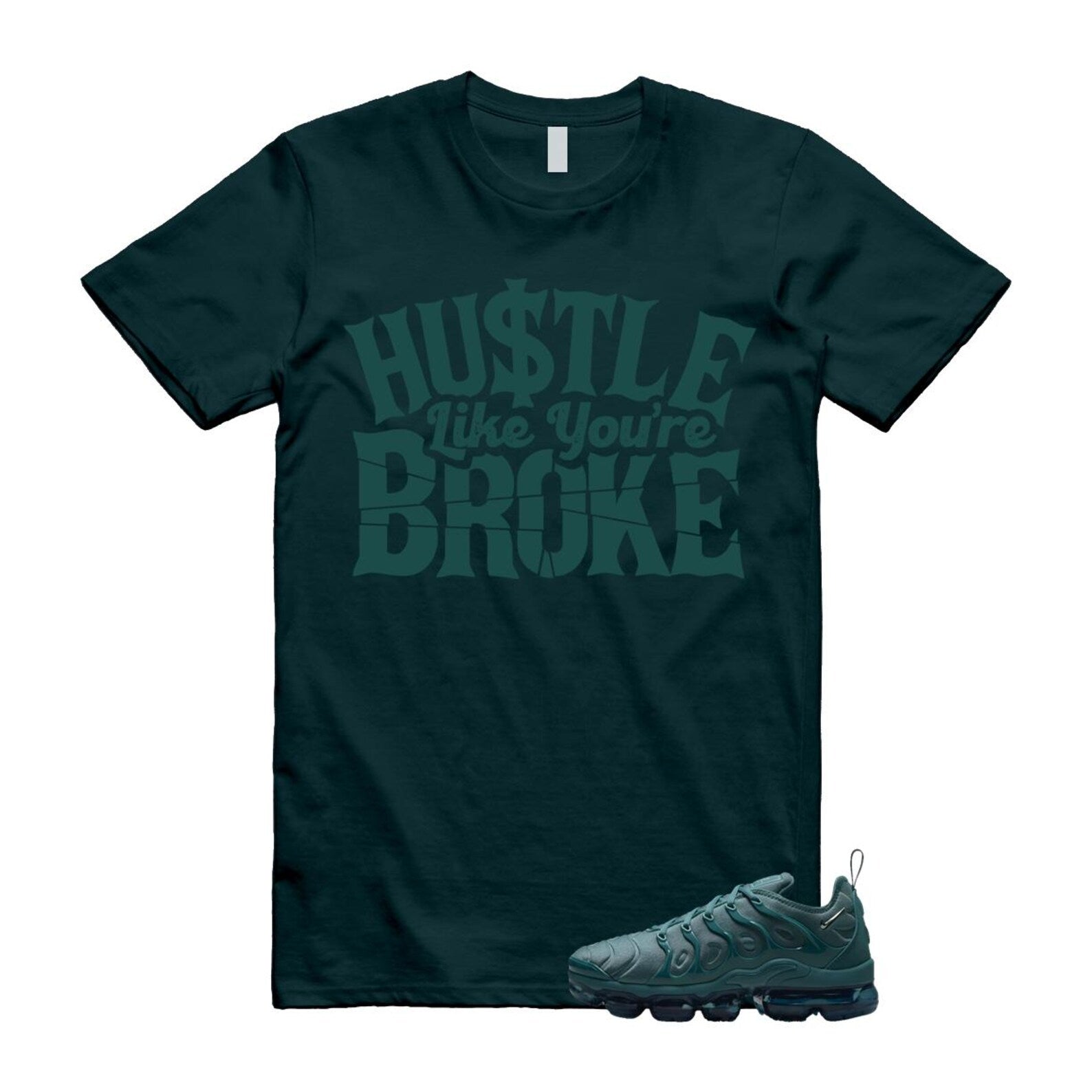 VaporMax Bicoastal Air Max Plus T Shirt Match BROKE ,HF5048-361 T-Shirt, Sneaker Match Tee