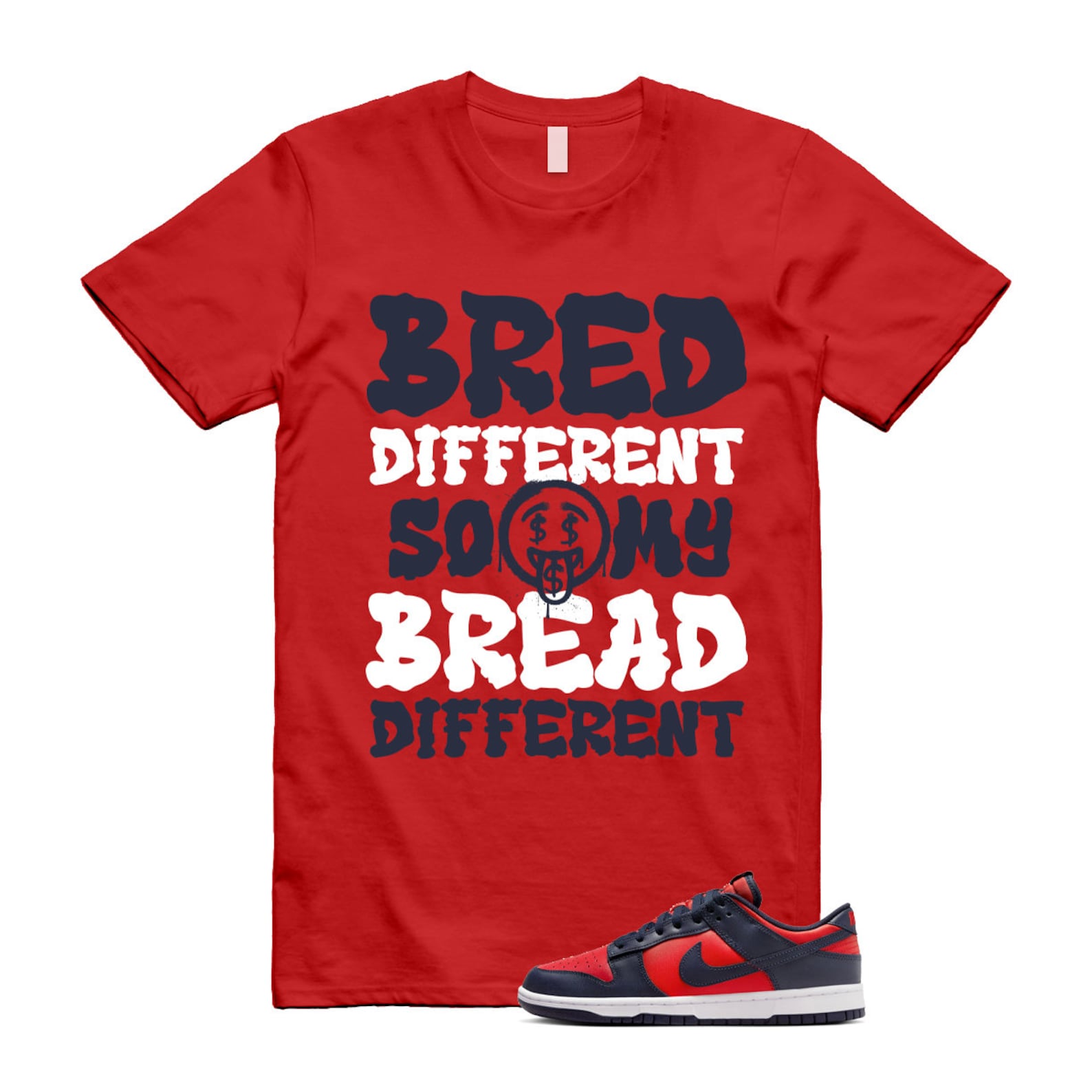 Dunk University Red Obsidian White Low Retro SE COJP T Shirt Match BDBD ,DV0833-601 T-Shirt, Sneaker Match Tee