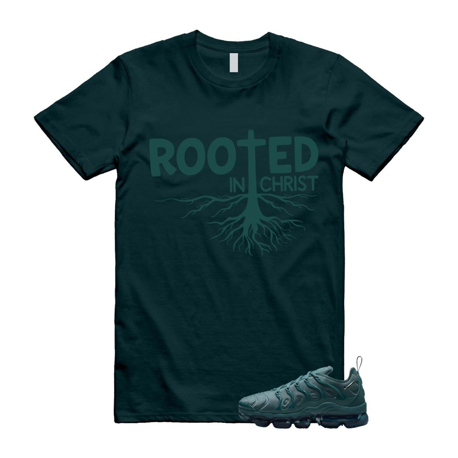 VaporMax Bicoastal Air Max Plus T Shirt Match ROOTED ,HF5048-361 T-Shirt, Sneaker Match Tee