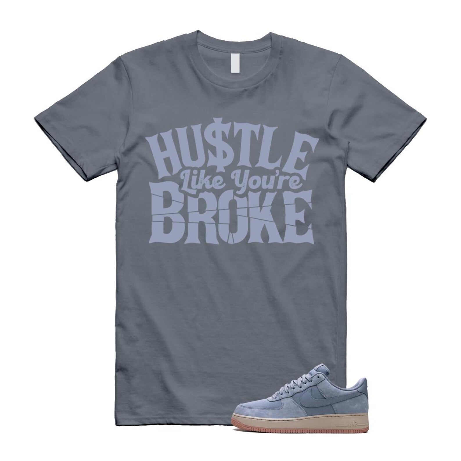 Air Force 1 Ashen Slate '07 LX Sanddrift T Shirt Match BROKE ,FB8876-400 T-Shirt, Sneaker Match Tee