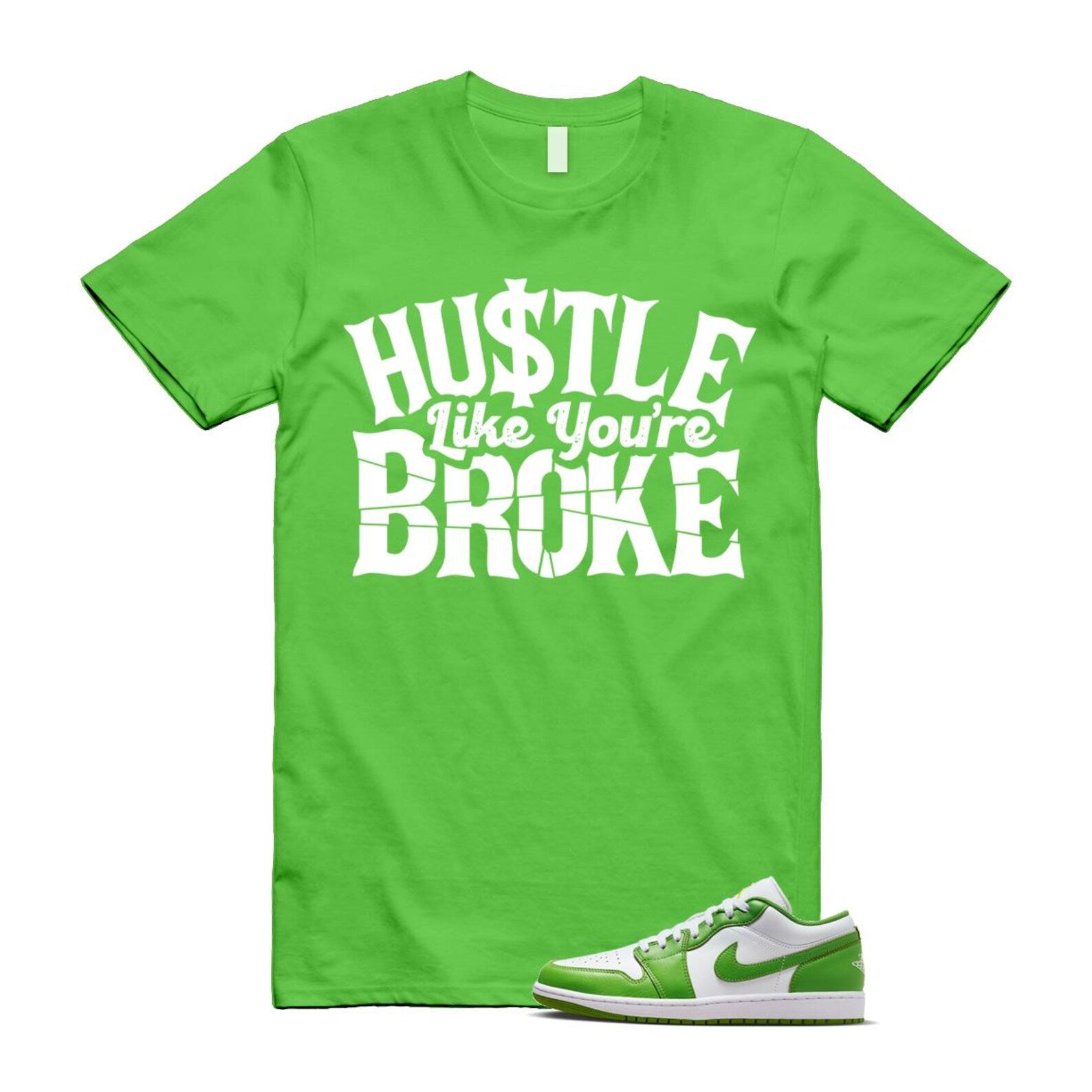 1 Chlorophyll White Lightning Low SE T Shirt Match BROKE ,HF4823-100 T-Shirt, Sneaker Match Tee