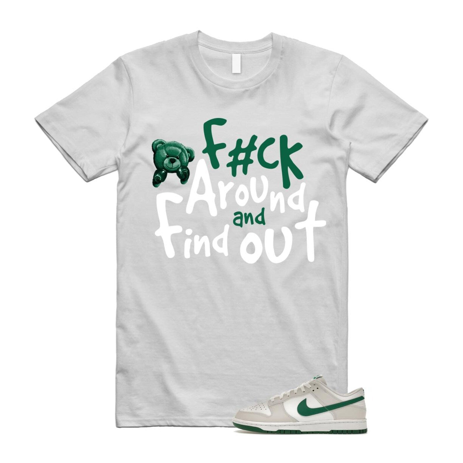 Dunk Summit White Malachite Low Retro T Shirt Match FCK ,DV0831-107 T-Shirt, Sneaker Match Tee