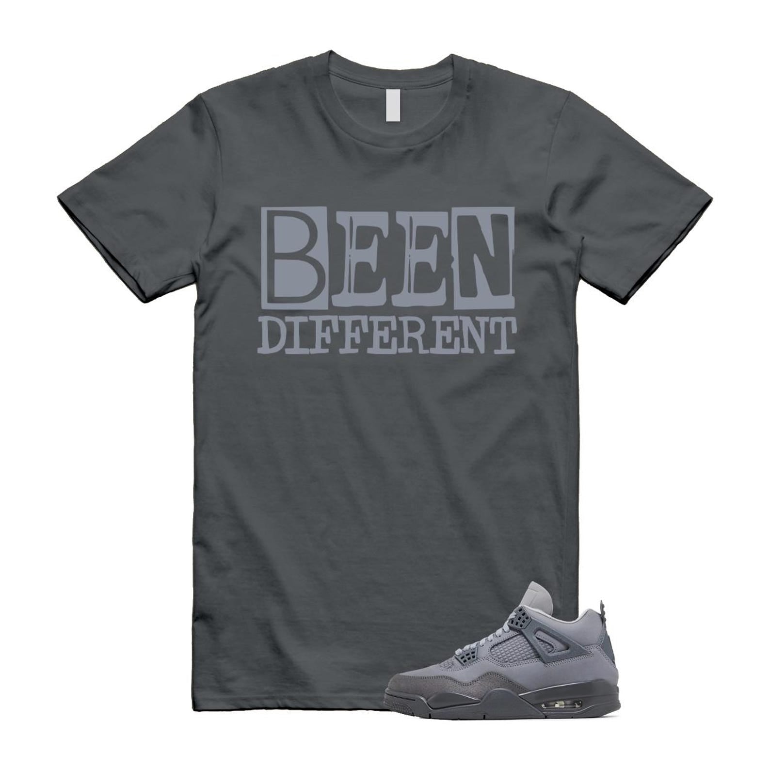 4 Wet Cement Smoke Iron Grey Retro SE T Shirt Match BEEN ,FQ7928-001 T-Shirt, Sneaker Match Tee