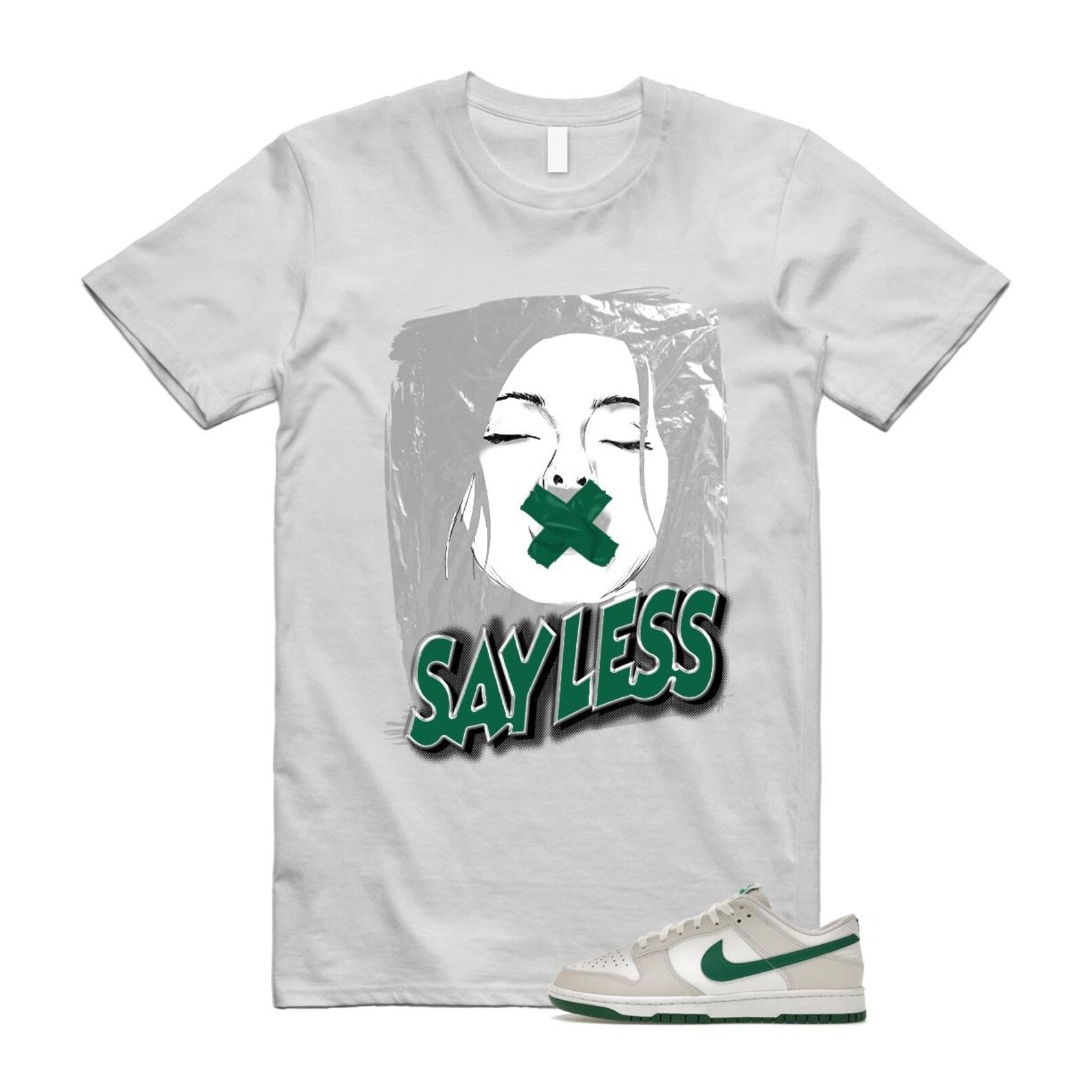 Dunk Summit White Malachite Low Retro T Shirt Match SL ,DV0831-107 T-Shirt, Sneaker Match Tee