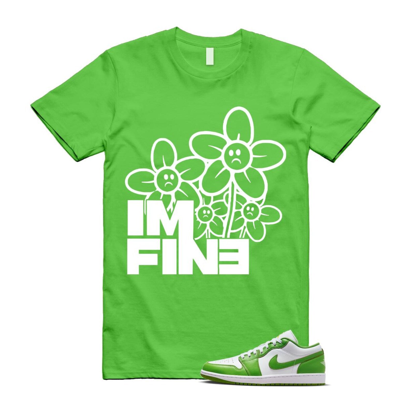 1 Chlorophyll White Lightning Low SE T Shirt Match FINE ,HF4823-100 T-Shirt, Sneaker Match Tee