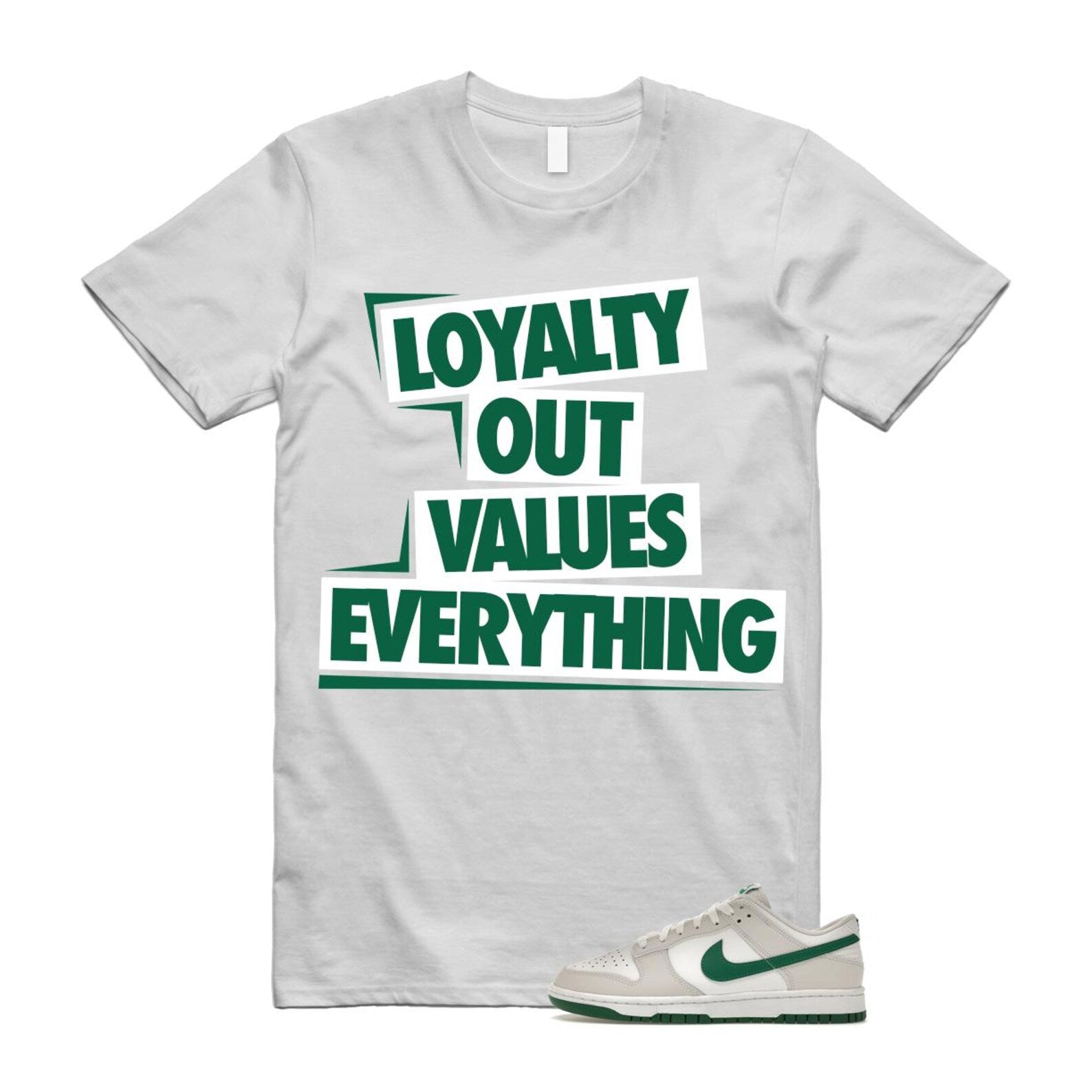 Dunk Summit White Malachite Low Retro T Shirt Match LOVE ,DV0831-107 T-Shirt, Sneaker Match Tee