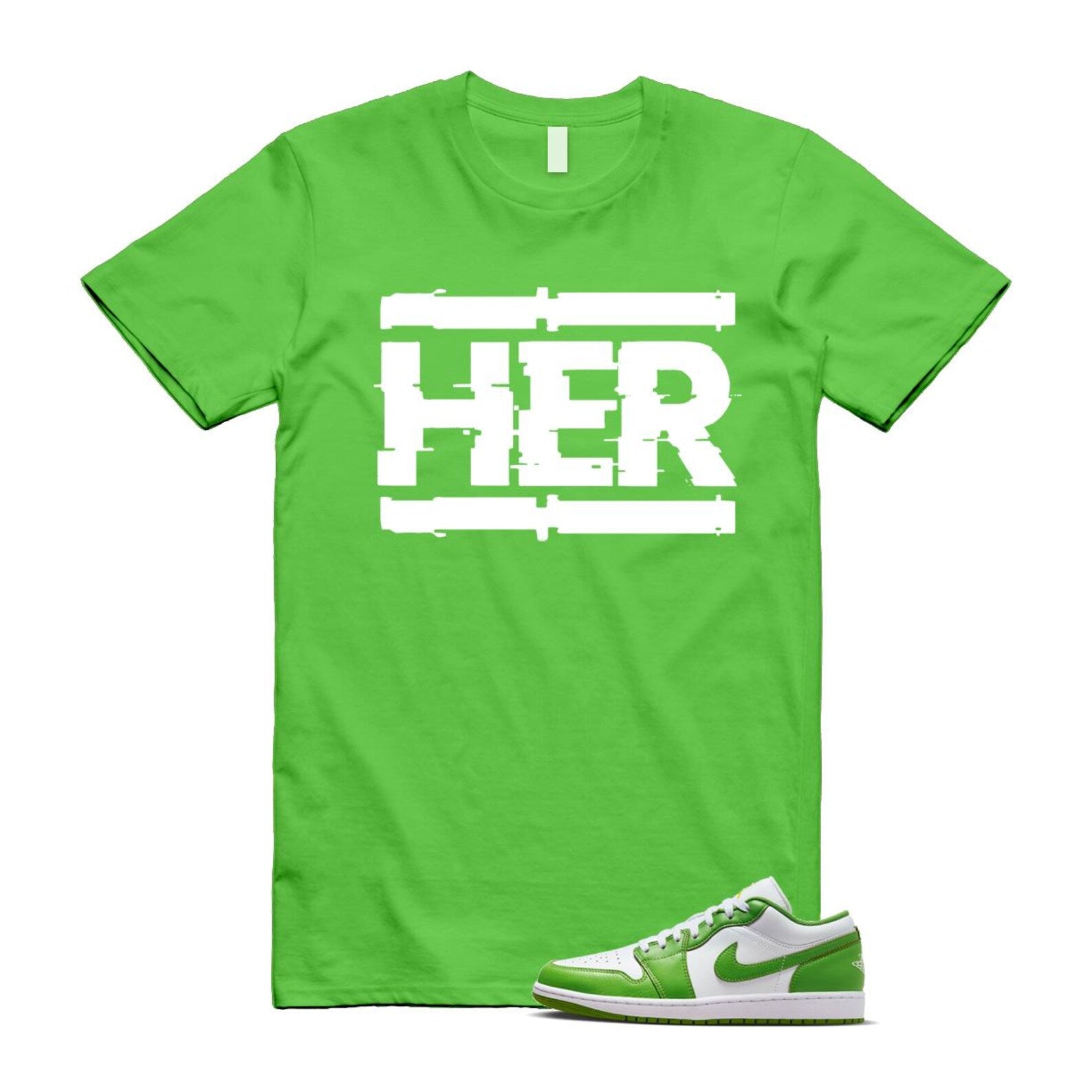 1 Chlorophyll White Lightning Low SE T Shirt Match HER ,HF4823-100 T-Shirt, Sneaker Match Tee