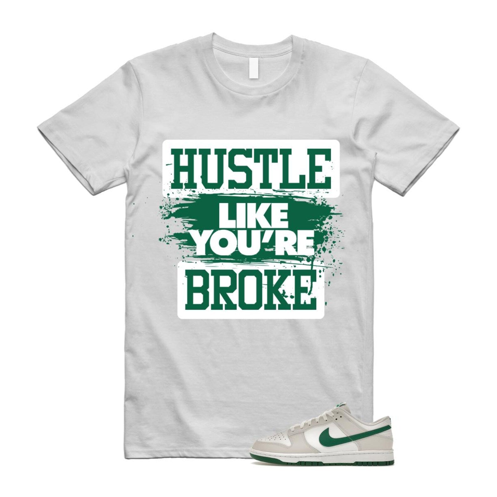 Dunk Summit White Malachite Low Retro T Shirt Match HLYB ,DV0831-107 T-Shirt, Sneaker Match Tee