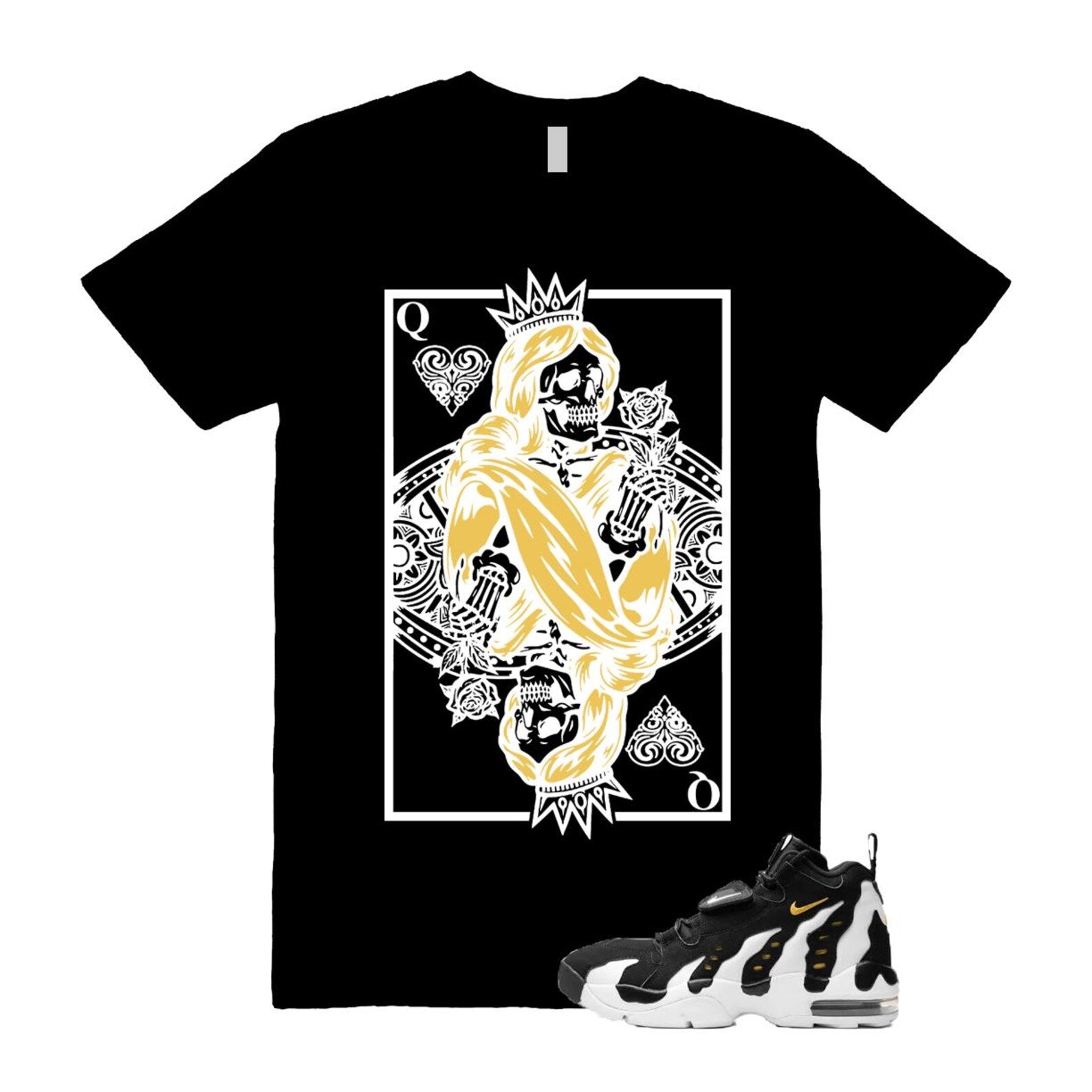 Air DT Max 96 Black White Varsity Maize T Shirt Match QC ,HM8249-001 T-Shirt, Sneaker Match Tee
