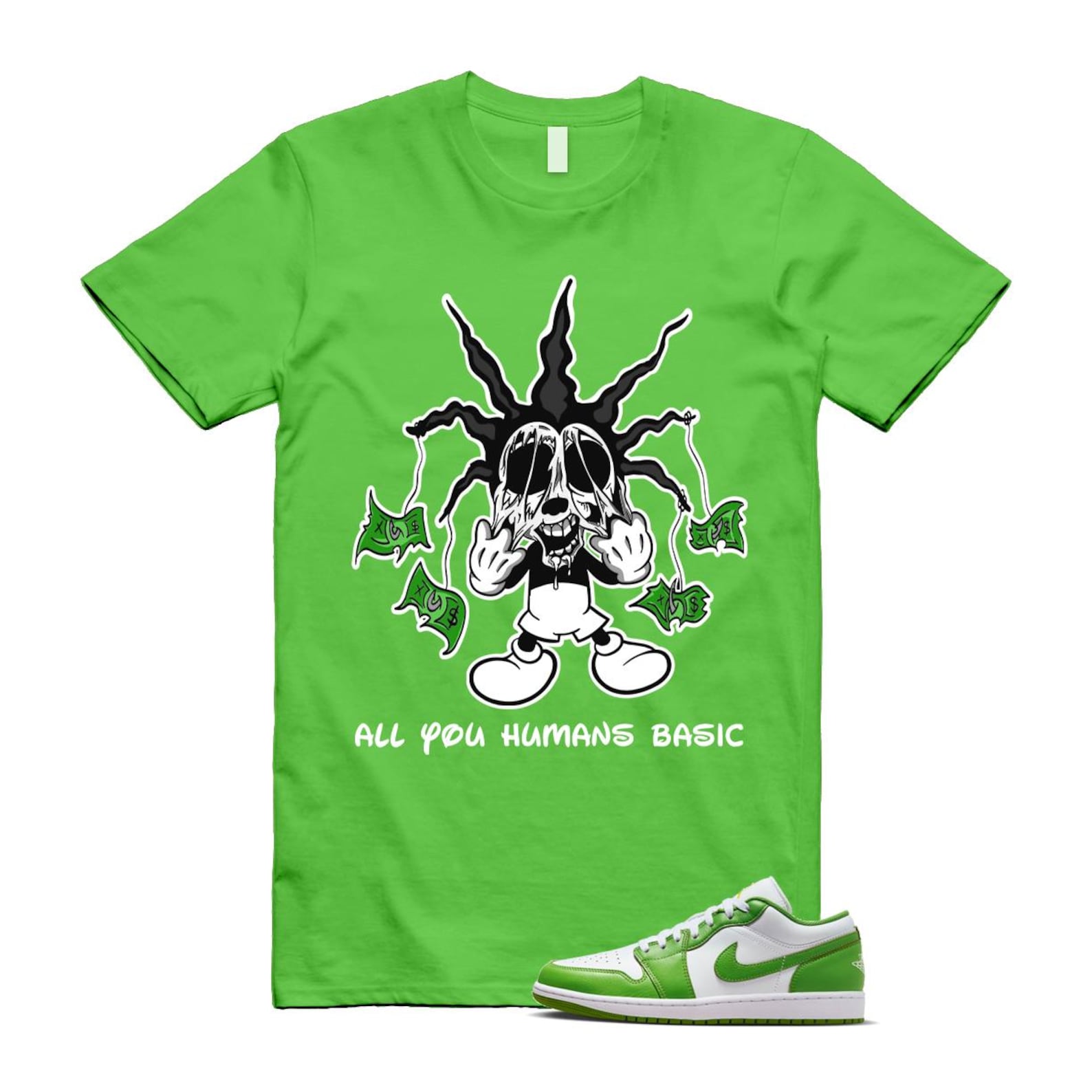 1 Chlorophyll White Lightning Low SE T Shirt Match HOOK ,HF4823-100 T-Shirt, Sneaker Match Tee