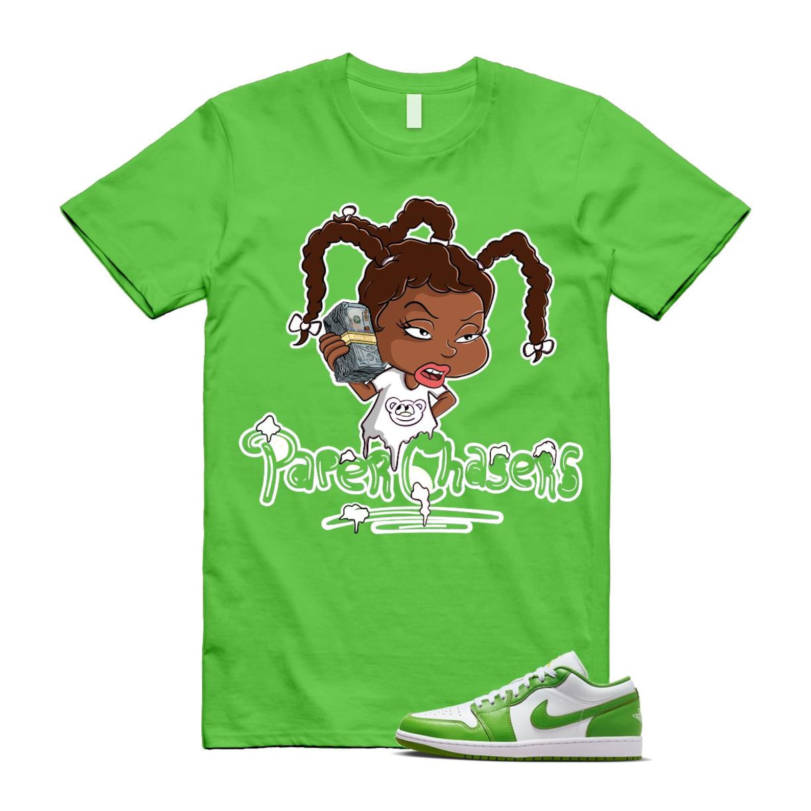 1 Chlorophyll White Lightning Low SE T Shirt Match PC ,HF4823-100 T-Shirt, Sneaker Match Tee