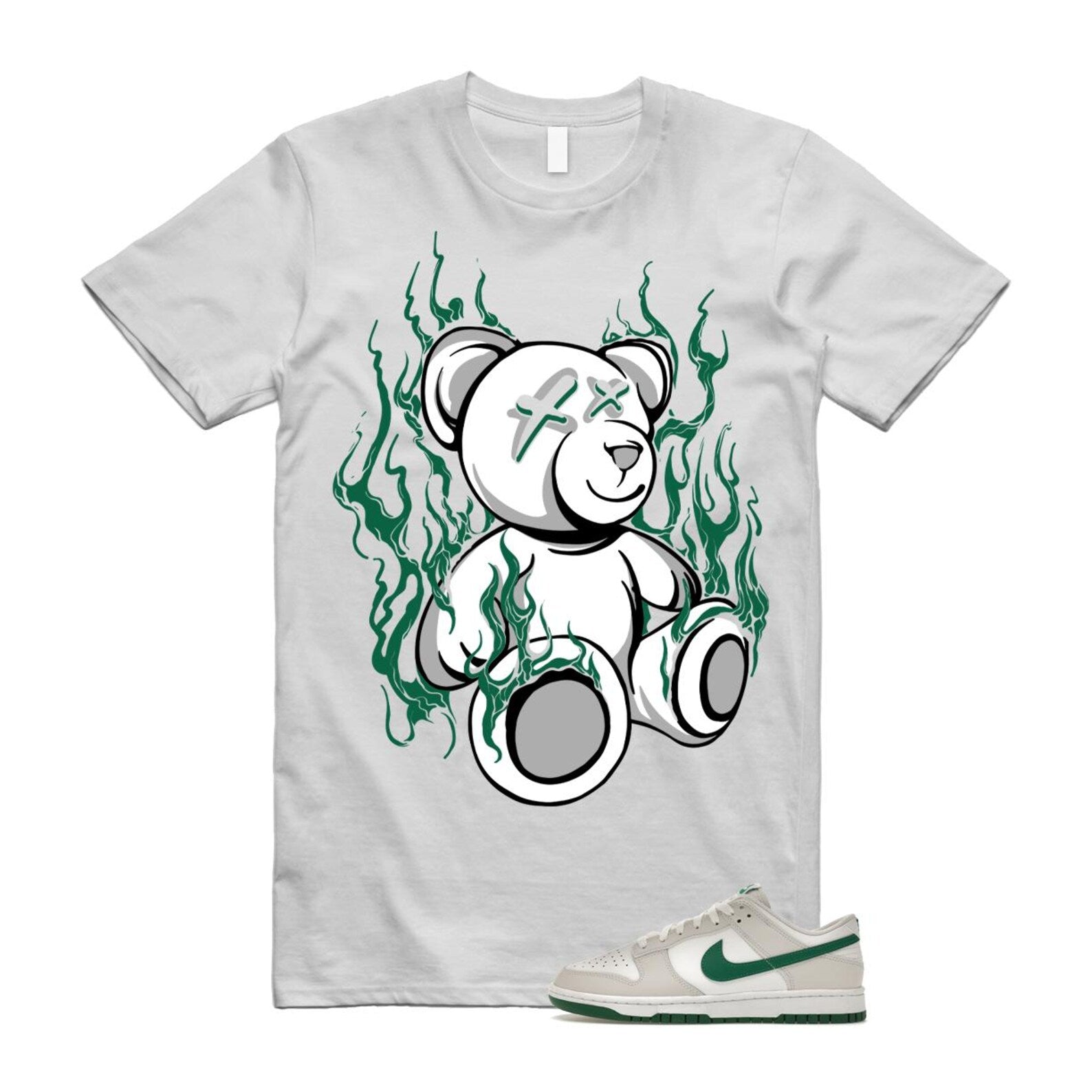 Dunk Summit White Malachite Low Retro T Shirt Match LIT ,DV0831-107 T-Shirt, Sneaker Match Tee