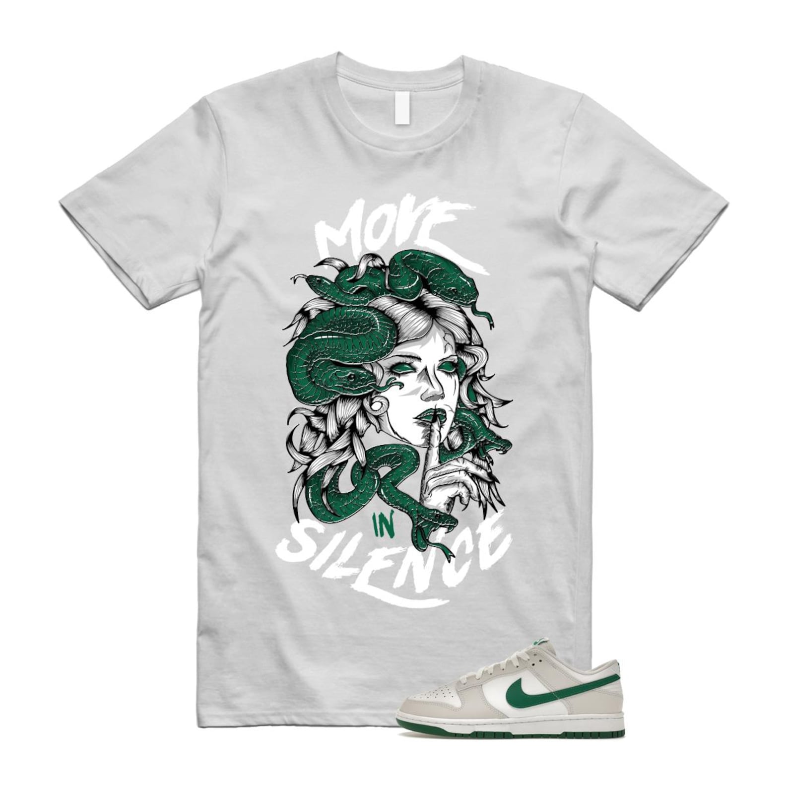 Dunk Summit White Malachite Low Retro T Shirt Match MIS ,DV0831-107 T-Shirt, Sneaker Match Tee