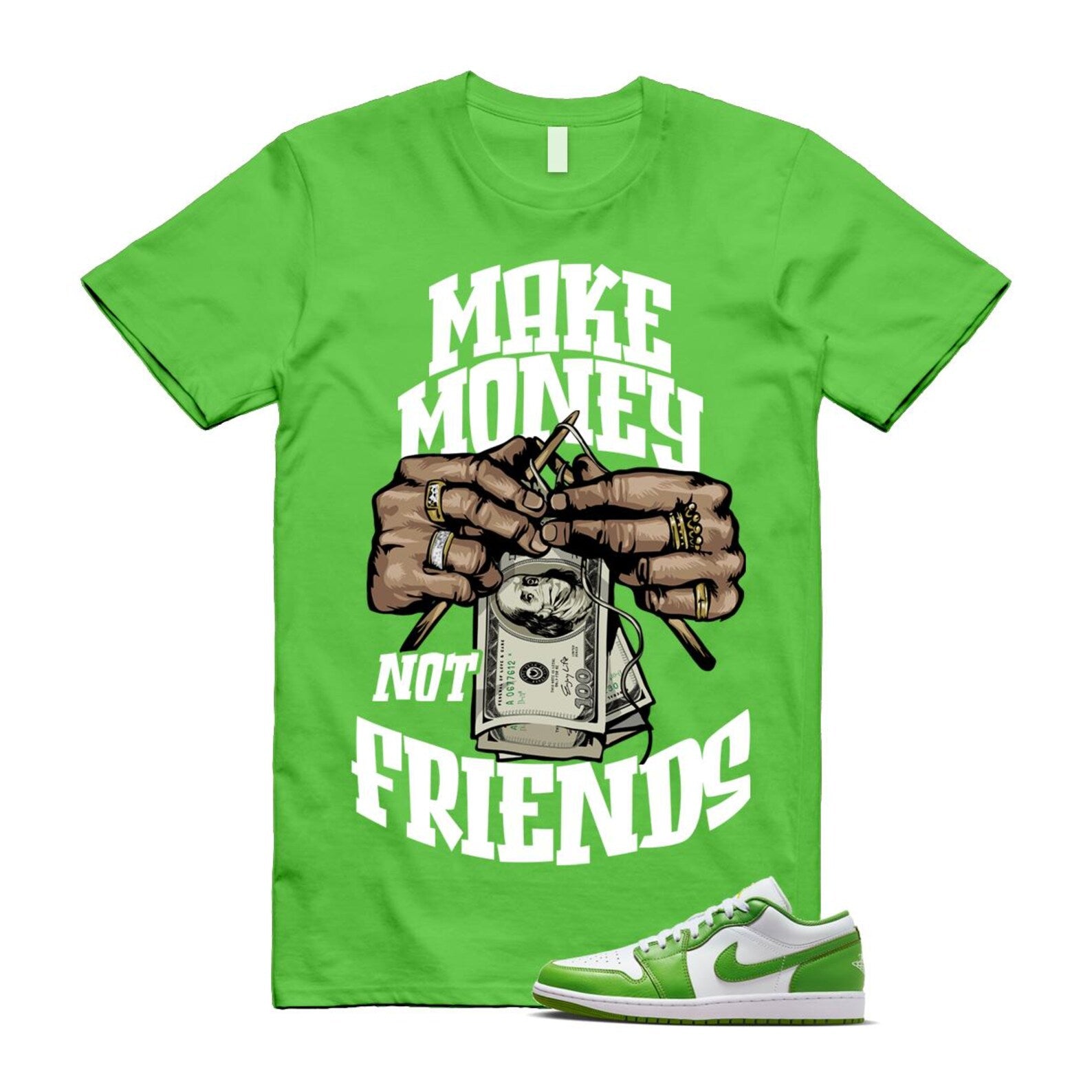 1 Chlorophyll White Lightning Low SE T Shirt Match MM ,HF4823-100 T-Shirt, Sneaker Match Tee