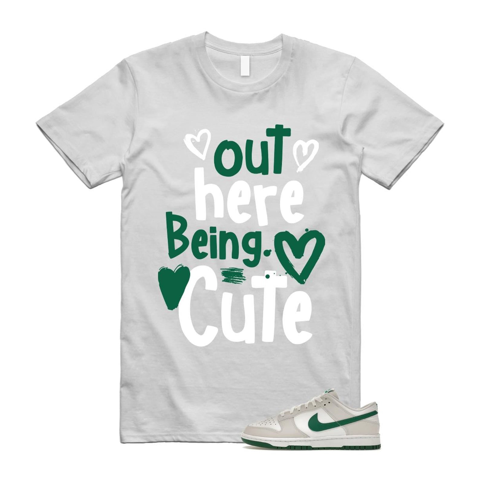 Dunk Summit White Malachite Low Retro T Shirt Match Out Here Being Cute ,DV0831-107 T-Shirt, Sneaker Match Tee
