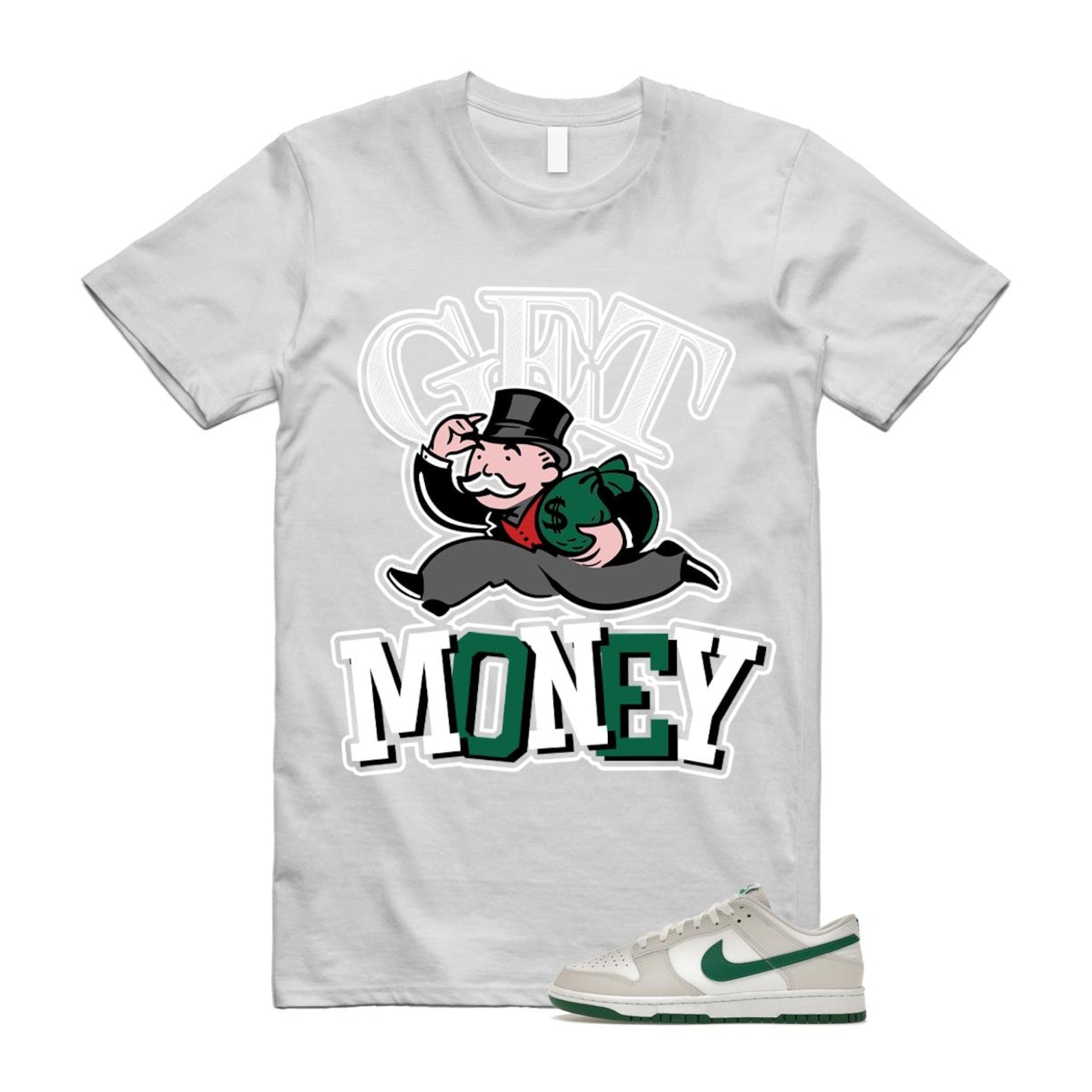 Dunk Summit White Malachite Low Retro T Shirt Match GM ,DV0831-107 T-Shirt, Sneaker Match Tee