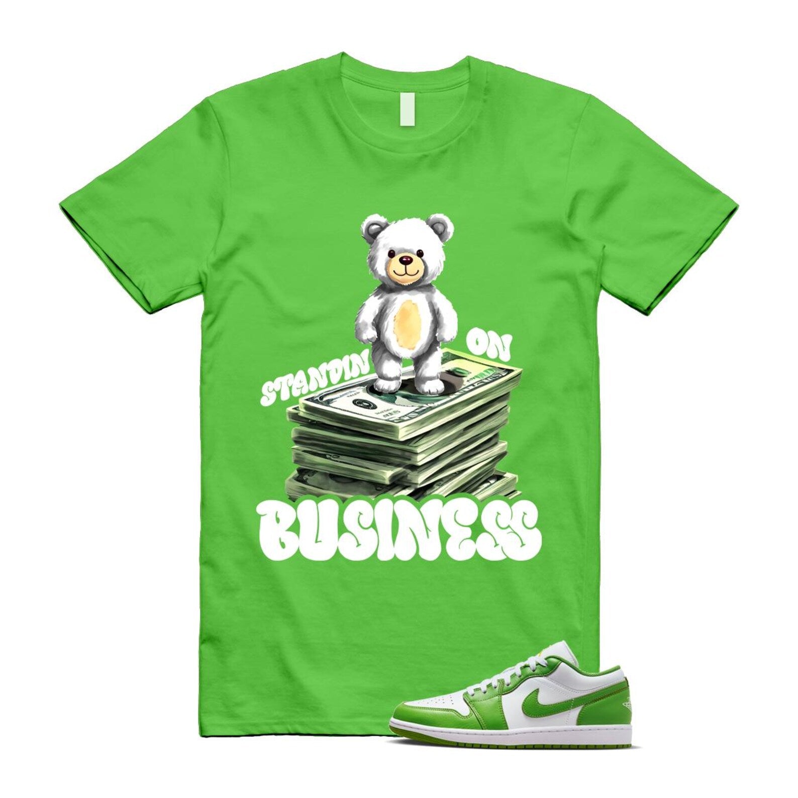 1 Chlorophyll White Lightning Low SE T Shirt Match SB2 ,HF4823-100 T-Shirt, Sneaker Match Tee