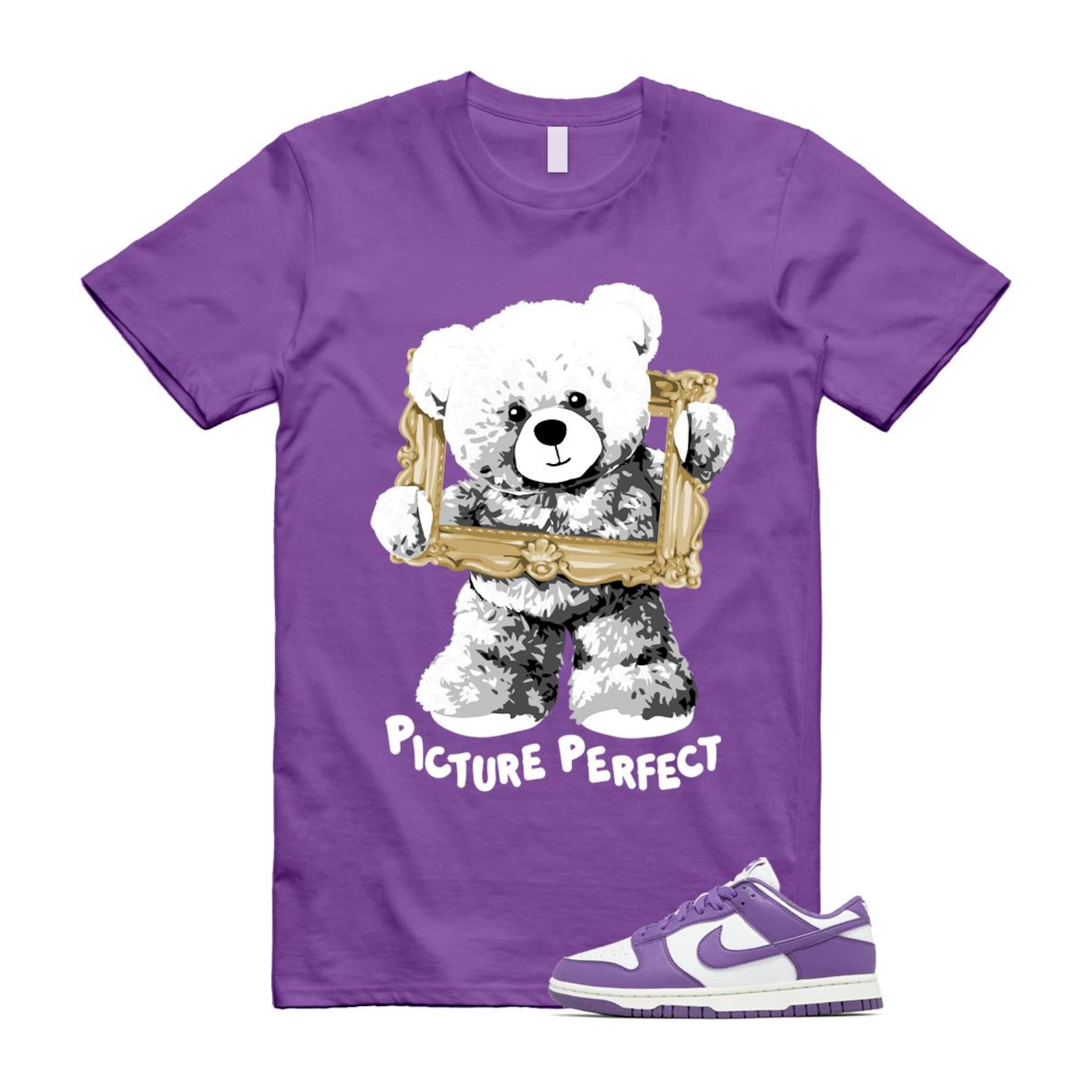 Dunk Black Raspberry Low Next Nature Summit White Sail T Shirt Match PIC ,DD1873-108 T-Shirt, Sneaker Match Tee