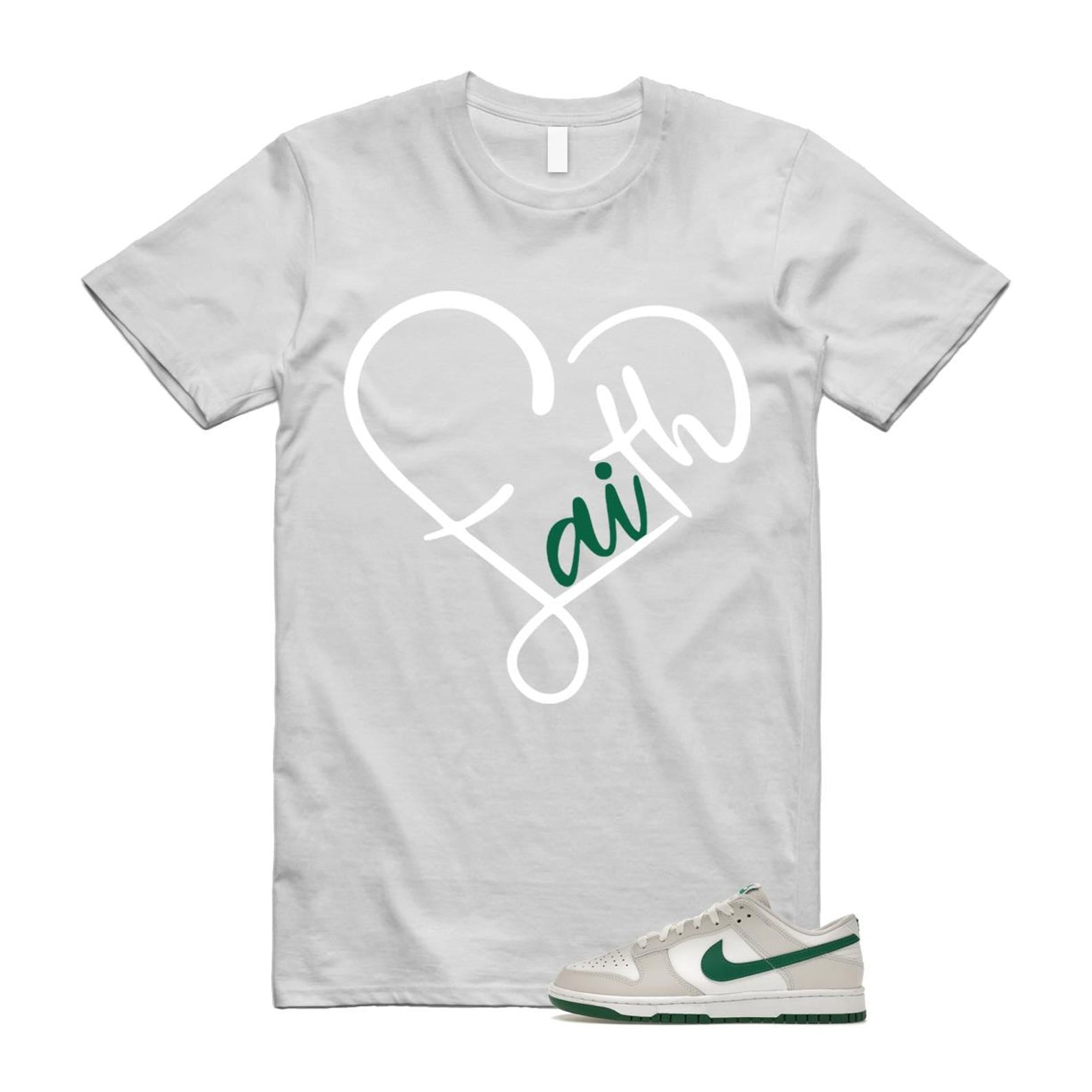 Dunk Summit White Malachite Low Retro T Shirt Match FAITH ,DV0831-107 T-Shirt, Sneaker Match Tee
