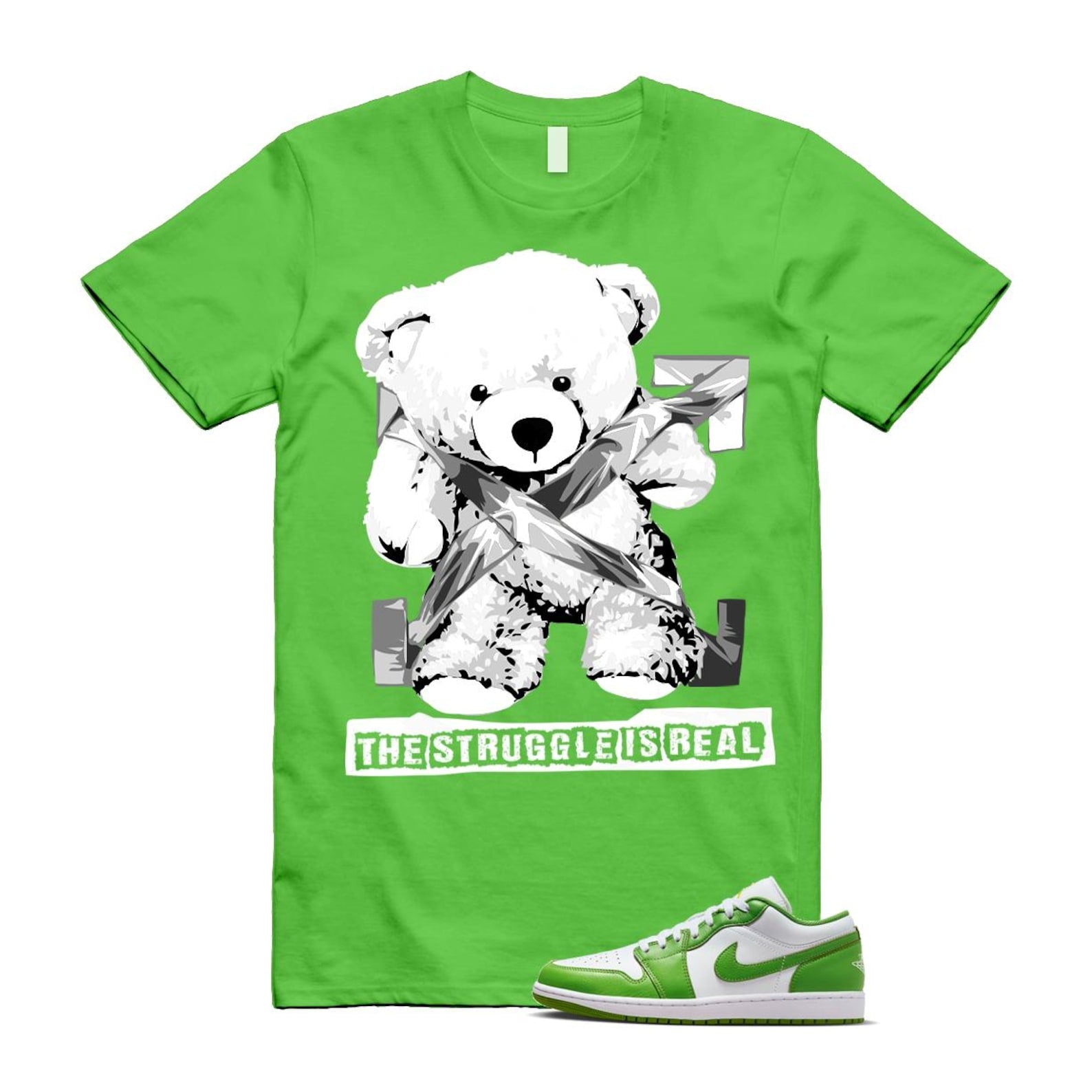 1 Chlorophyll White Lightning Low SE T Shirt Match STRUG ,HF4823-100 T-Shirt, Sneaker Match Tee