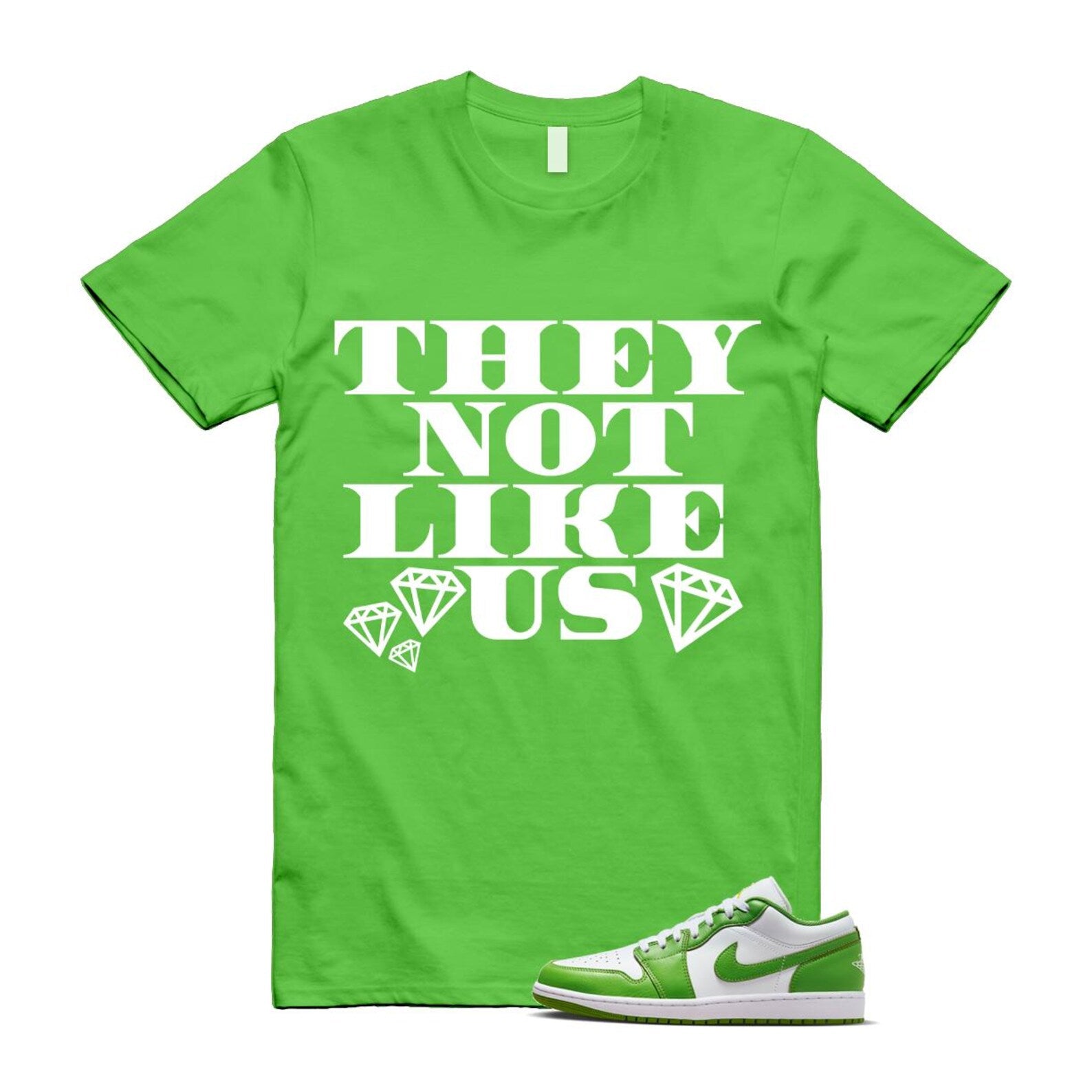 1 Chlorophyll White Lightning Low SE T Shirt Match US2 ,HF4823-100 T-Shirt, Sneaker Match Tee