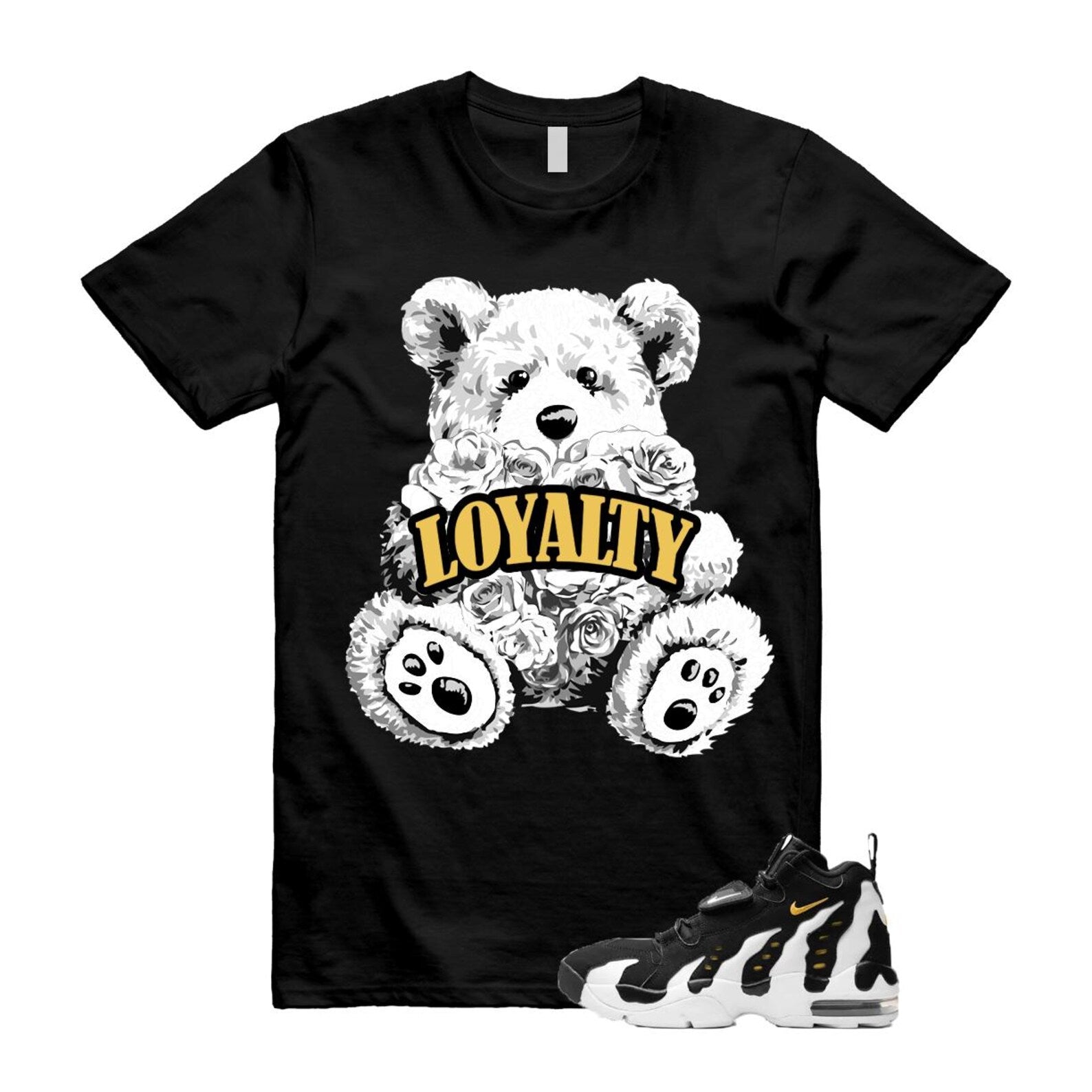 Air DT Max 96 Black White Varsity Maize T Shirt Match LYLTY ,HM8249-001 T-Shirt, Sneaker Match Tee