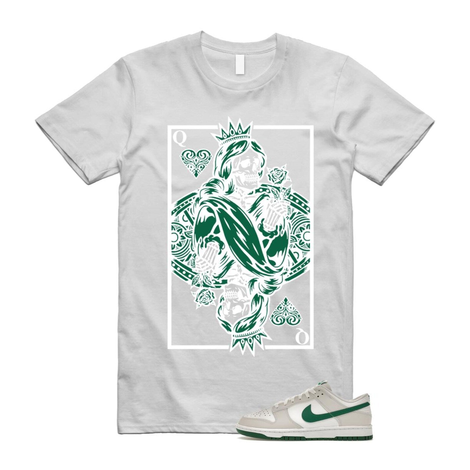 Dunk Summit White Malachite Low Retro T Shirt Match QC ,DV0831-107 T-Shirt, Sneaker Match Tee