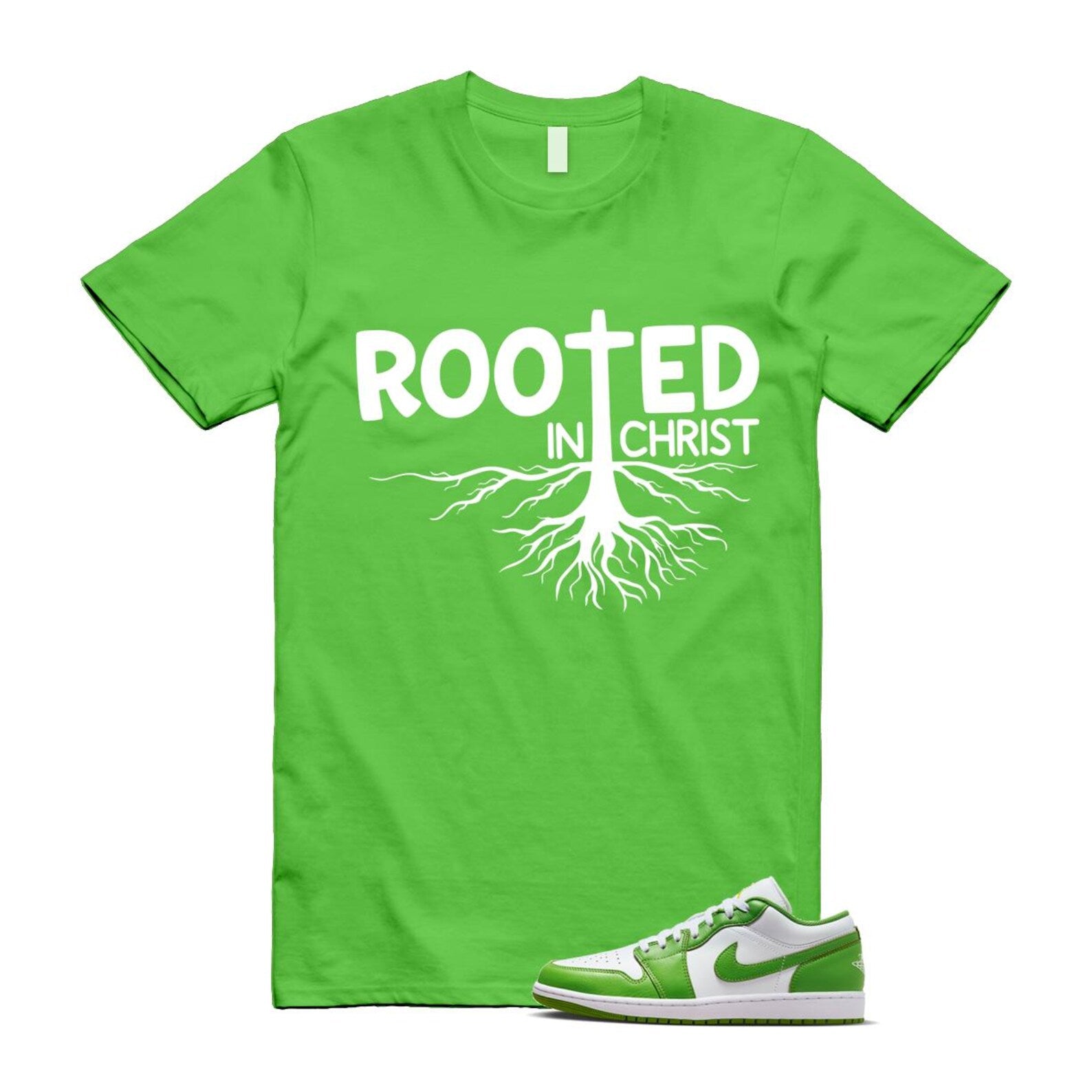 1 Chlorophyll White Lightning Low SE T Shirt Match ROOTED ,HF4823-100 T-Shirt, Sneaker Match Tee