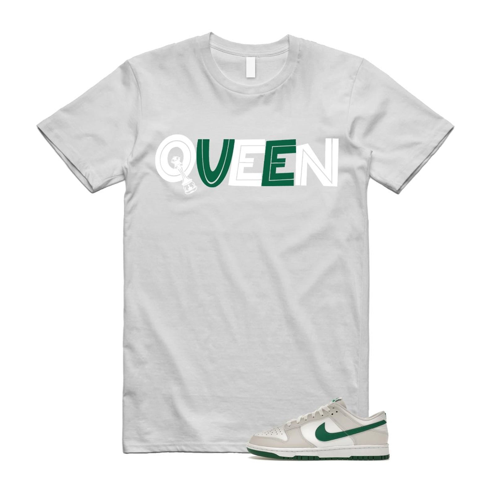 Dunk Summit White Malachite Low Retro T Shirt Match QUEEN ,DV0831-107 T-Shirt, Sneaker Match Tee