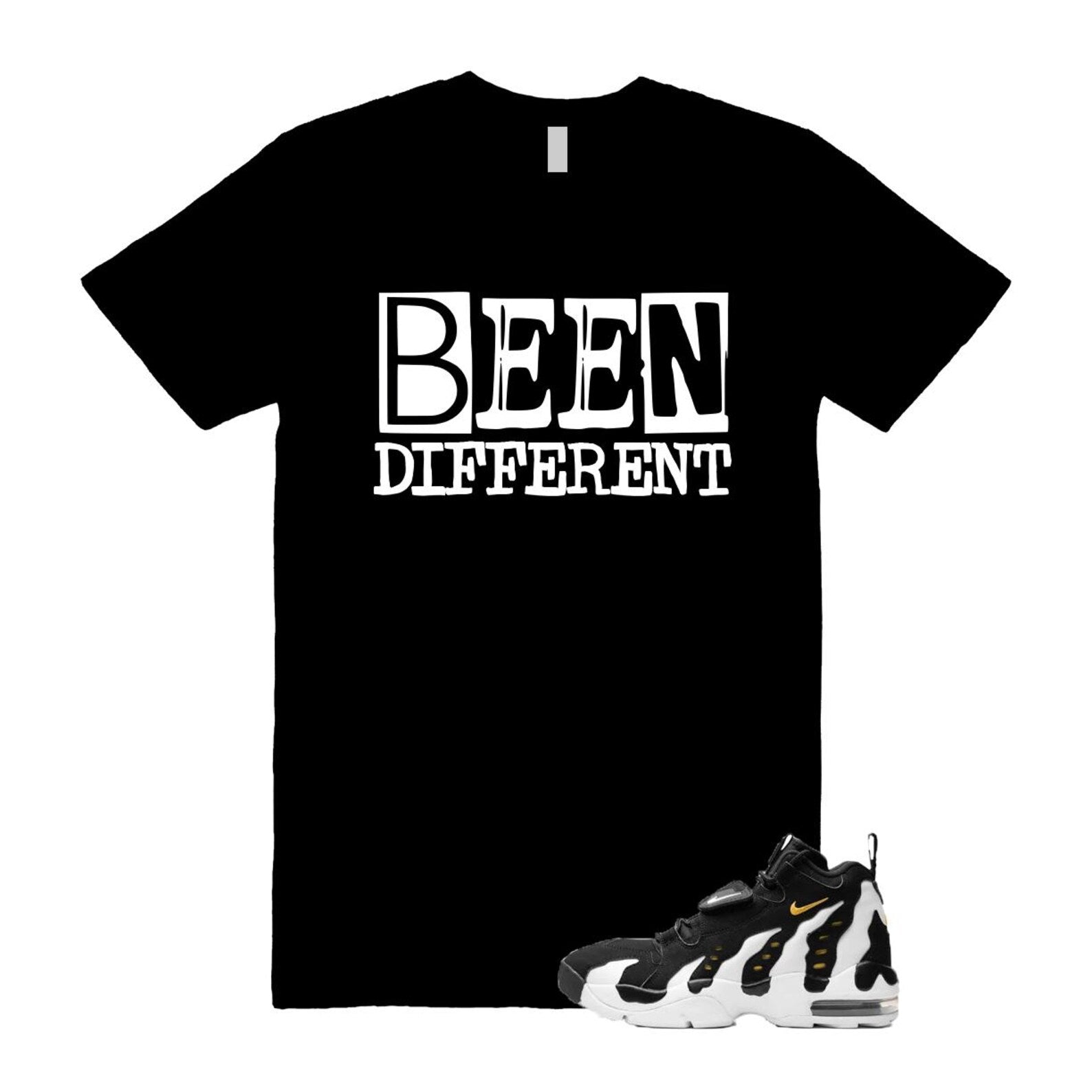 Air DT Max 96 Black White Varsity Maize T Shirt Match BEEN ,HM8249-001 T-Shirt, Sneaker Match Tee