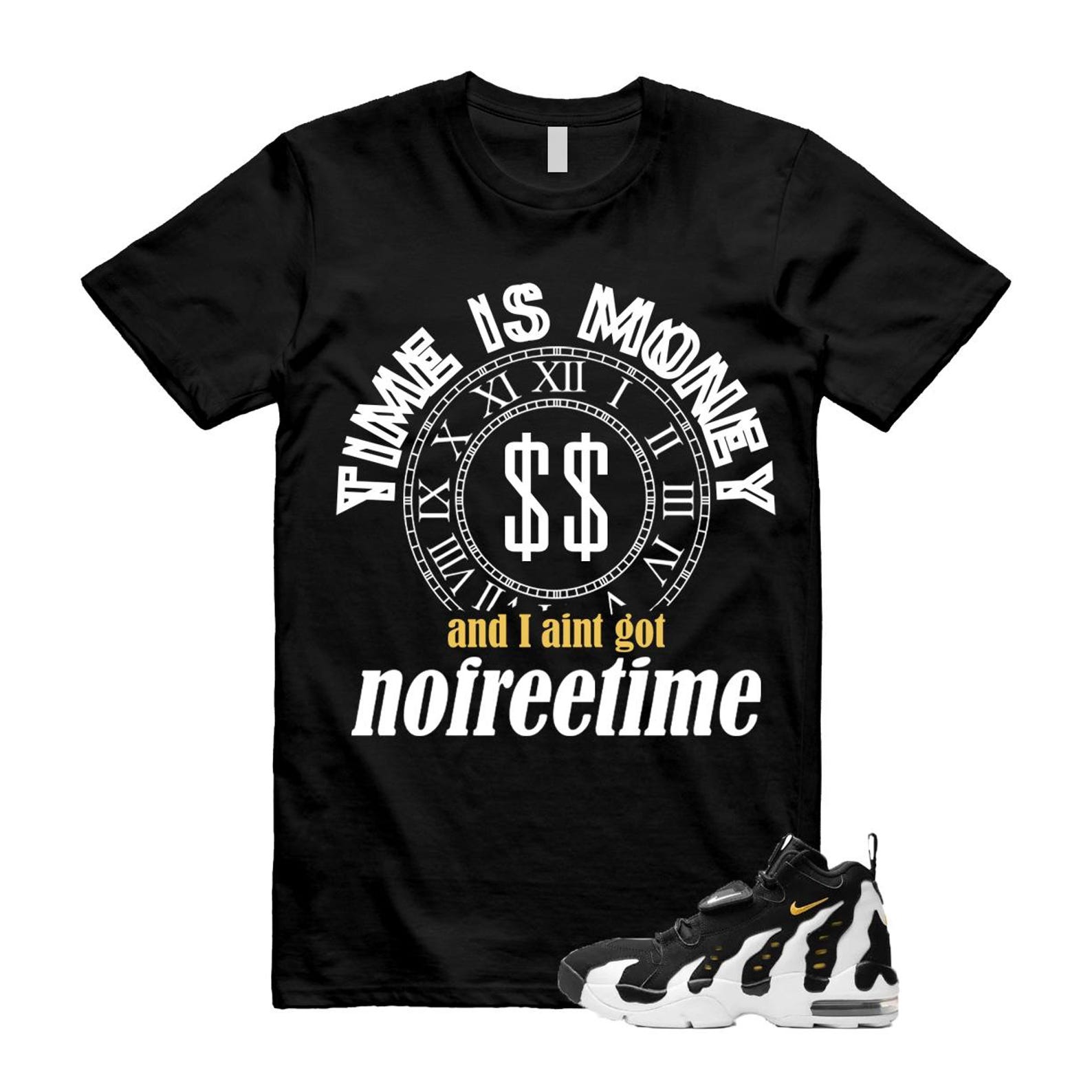 Air DT Max 96 Black White Varsity Maize T Shirt Match FREE TIME ,HM8249-001 T-Shirt, Sneaker Match Tee