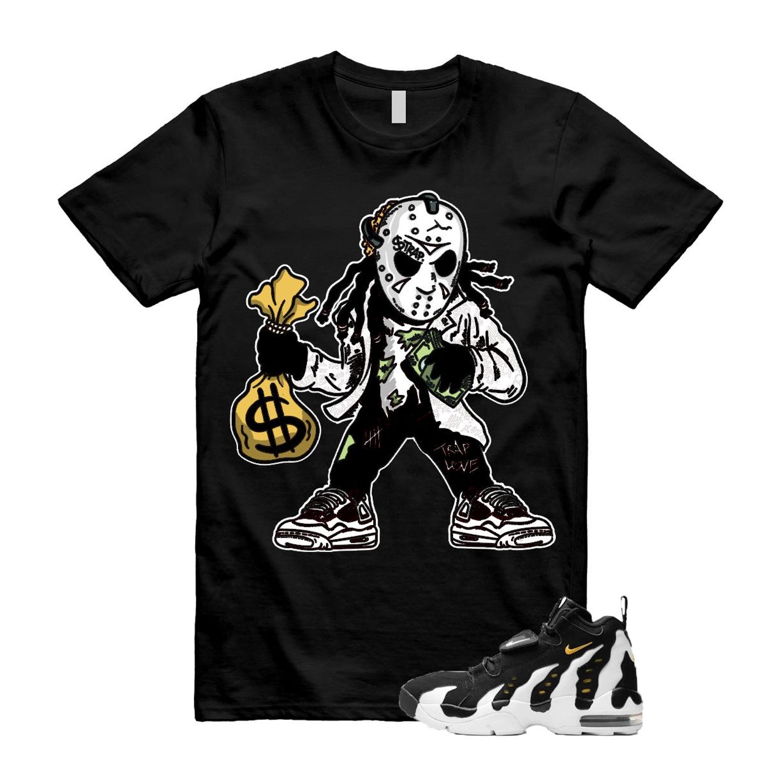 Air DT Max 96 Black White Varsity Maize T Shirt Match JASON ,HM8249-001 T-Shirt, Sneaker Match Tee