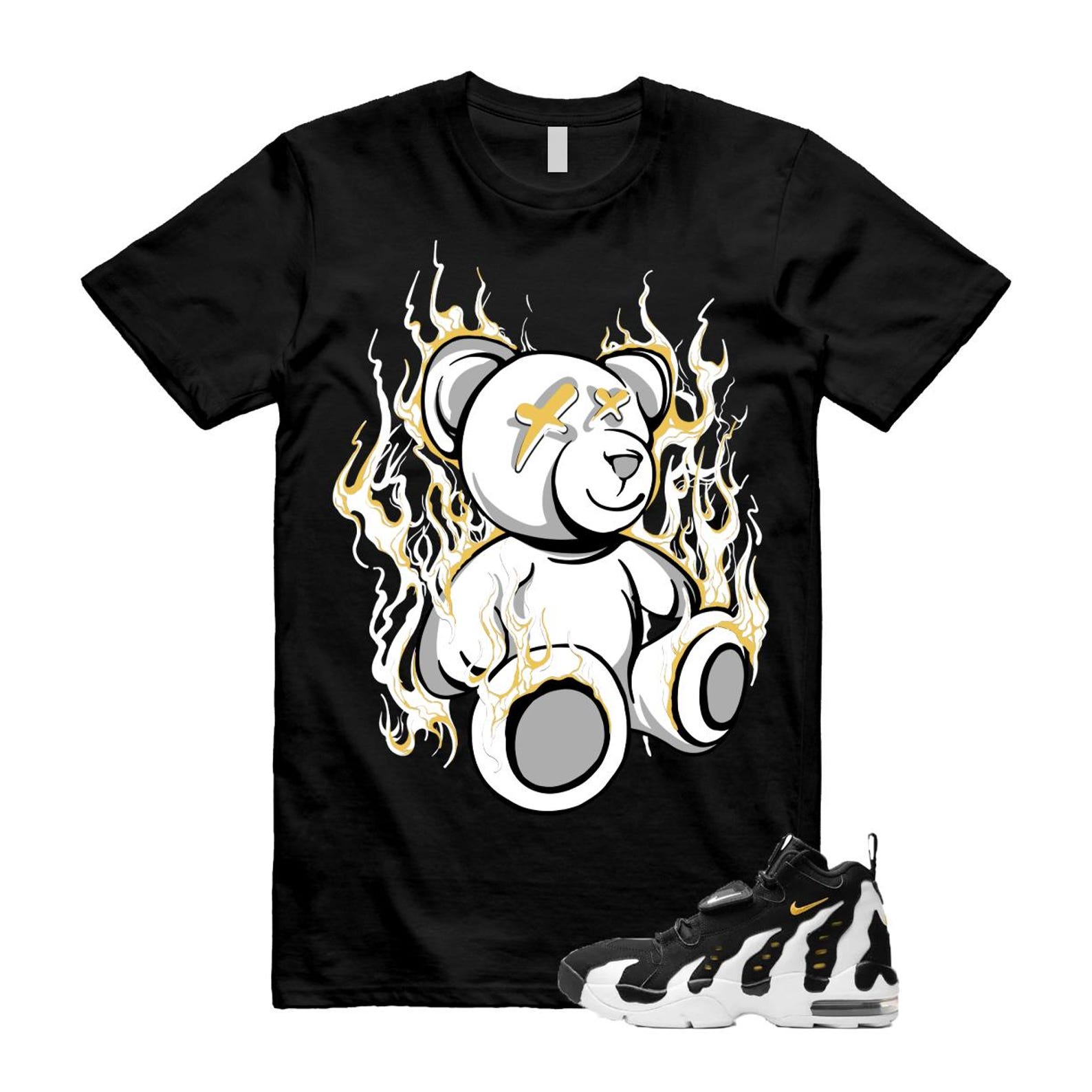 Air DT Max 96 Black White Varsity Maize T Shirt Match LIT ,HM8249-001 T-Shirt, Sneaker Match Tee